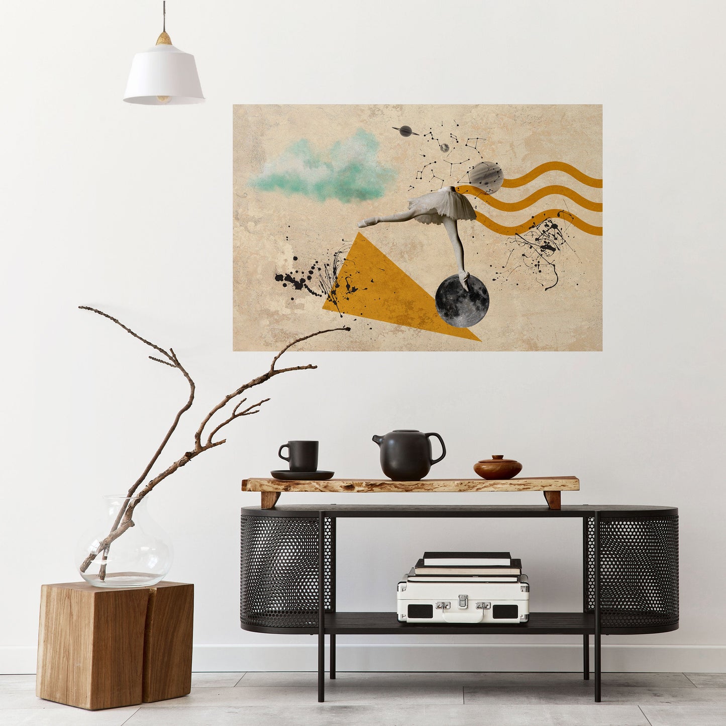 FORME DI BALLERINA Poster orizzontale staccabile e attaccabile