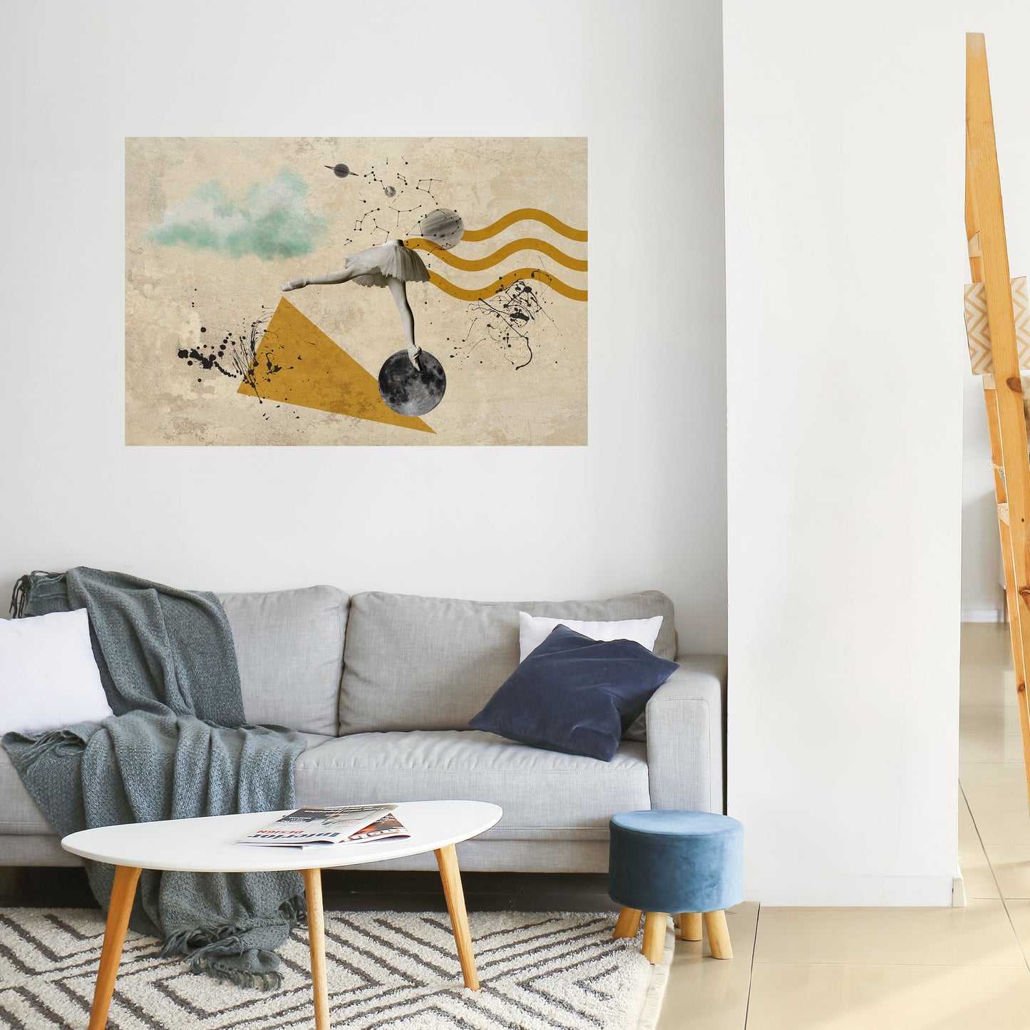 FORME DI BALLERINA Poster orizzontale staccabile e attaccabile