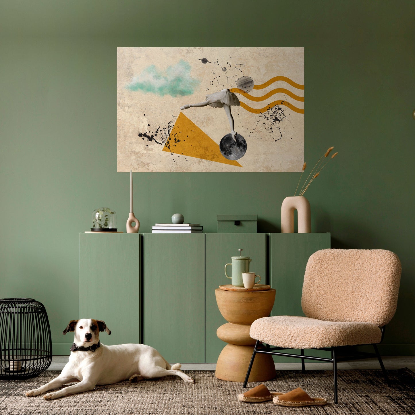FORME DI BALLERINA Poster orizzontale staccabile e attaccabile