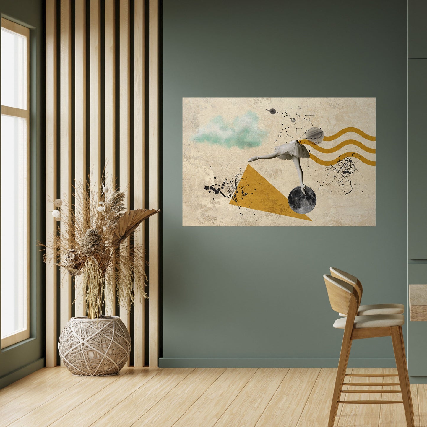 FORME DI BALLERINA Poster orizzontale staccabile e attaccabile