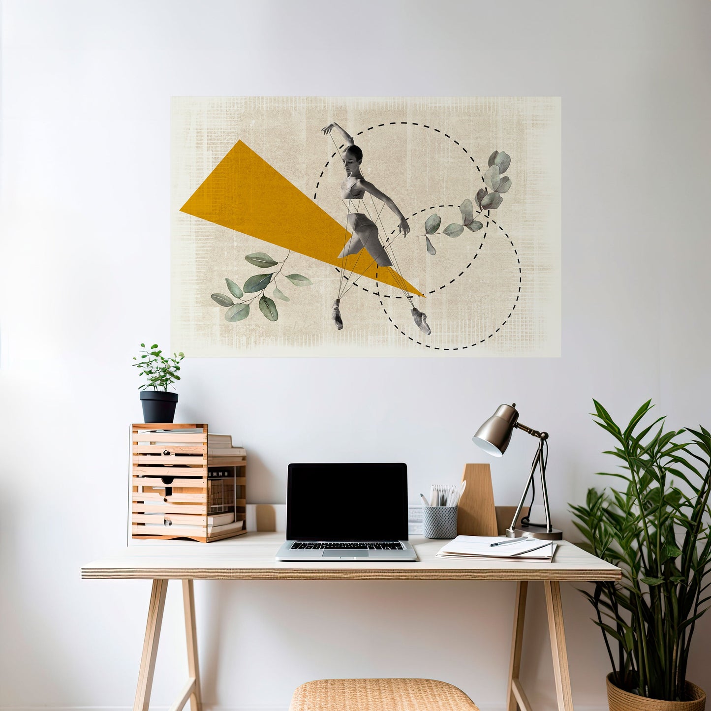MOVIMENTO TRIANGOLARE Poster orizzontale staccabile e attaccabile