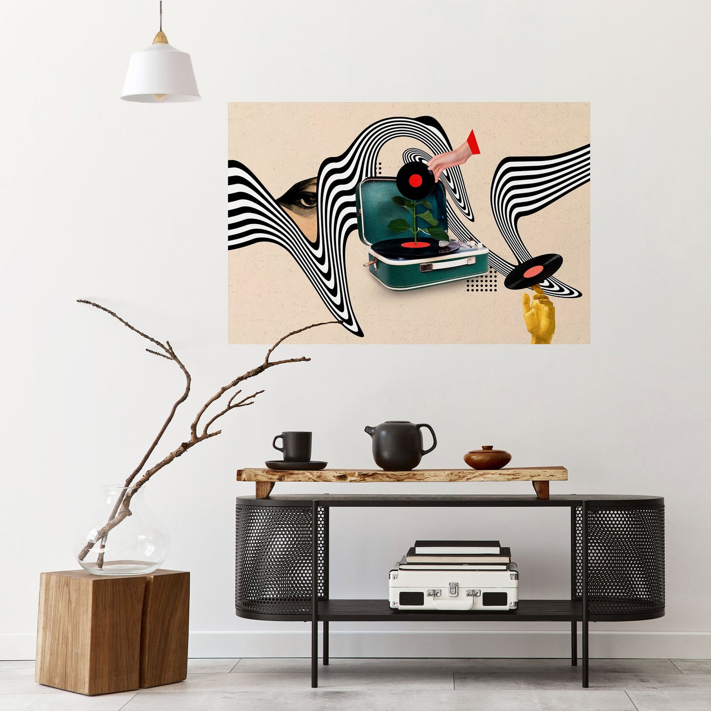Poster orizzontale staccabile e attaccabile VARIAZIONE IN VINILE