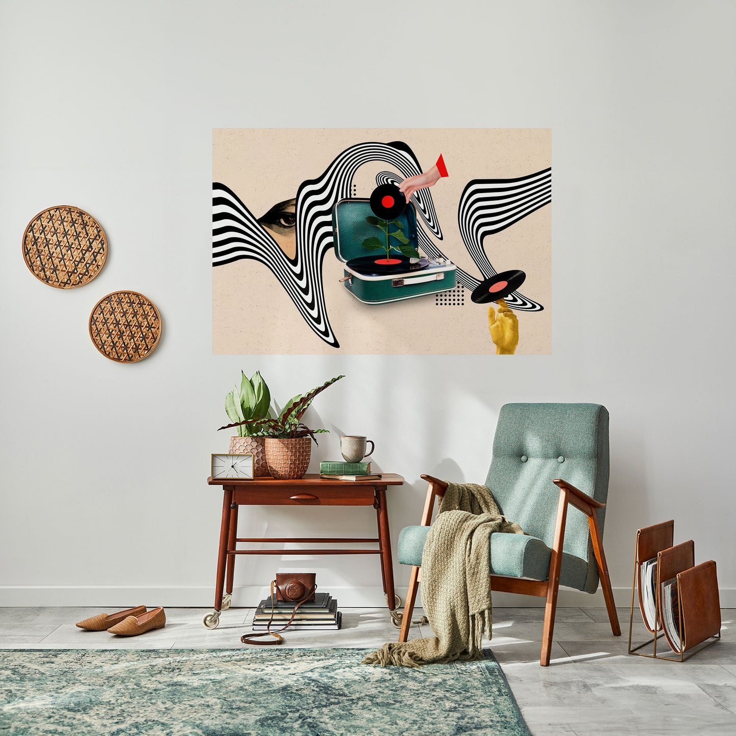 Poster orizzontale staccabile e attaccabile VARIAZIONE IN VINILE