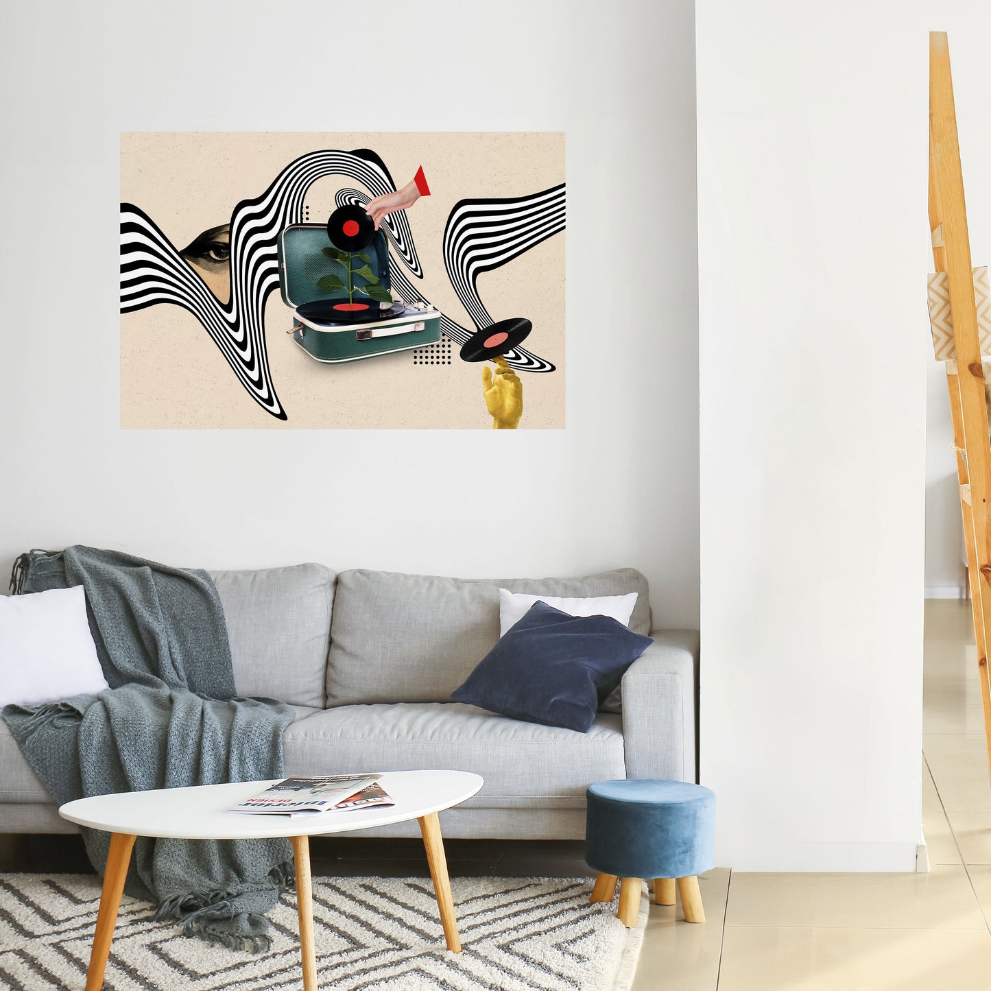 Poster orizzontale staccabile e attaccabile VARIAZIONE IN VINILE