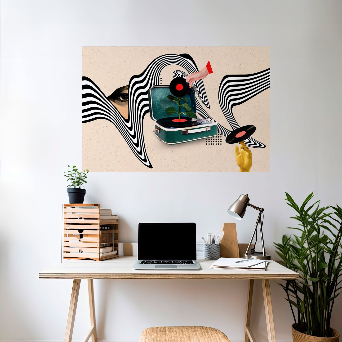 Poster orizzontale staccabile e attaccabile VARIAZIONE IN VINILE