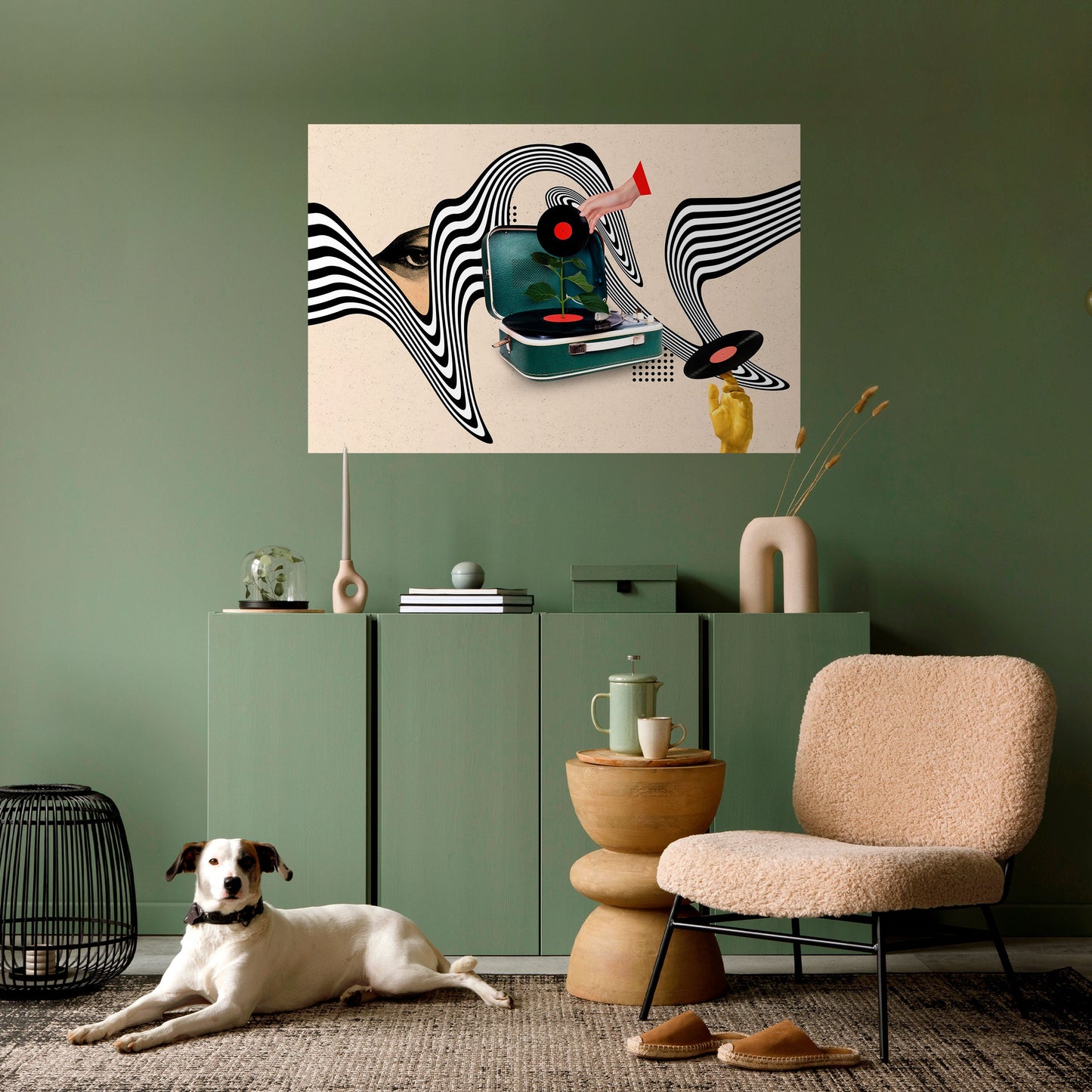 Poster orizzontale staccabile e attaccabile VARIAZIONE IN VINILE