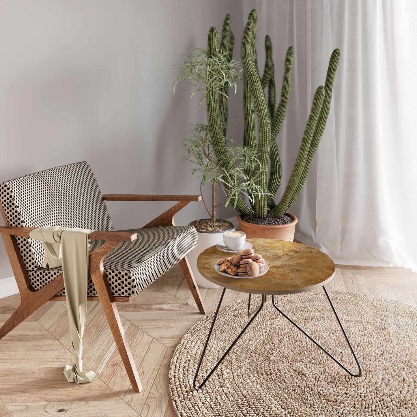 GILDED LEAF CASCADE Coffee Table 60