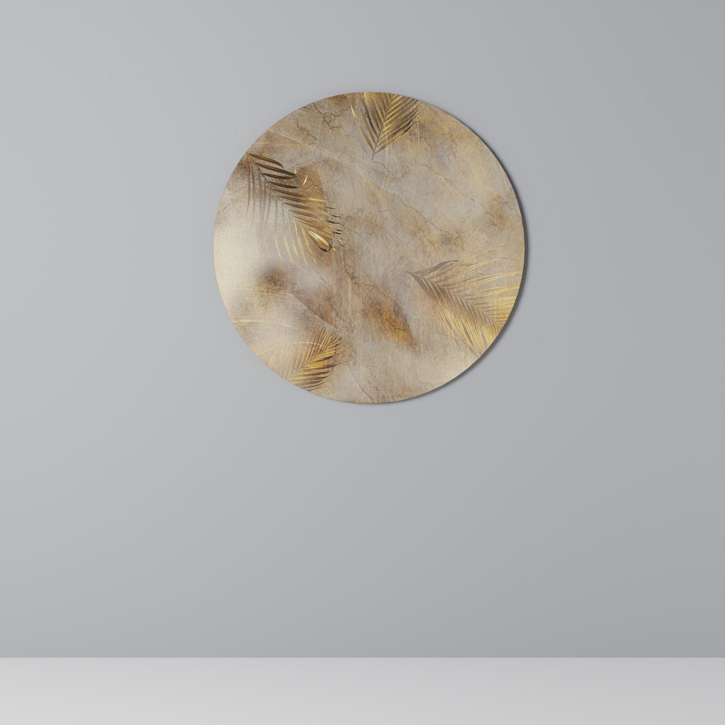 LEAVES OF SPLENDOR Round Wall Art