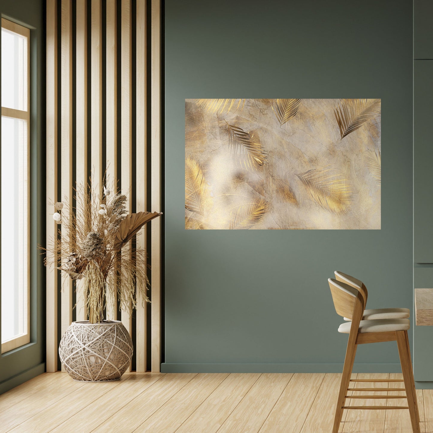 FOGLIE DI SPLENDORE Poster orizzontale staccabile e attaccabile
