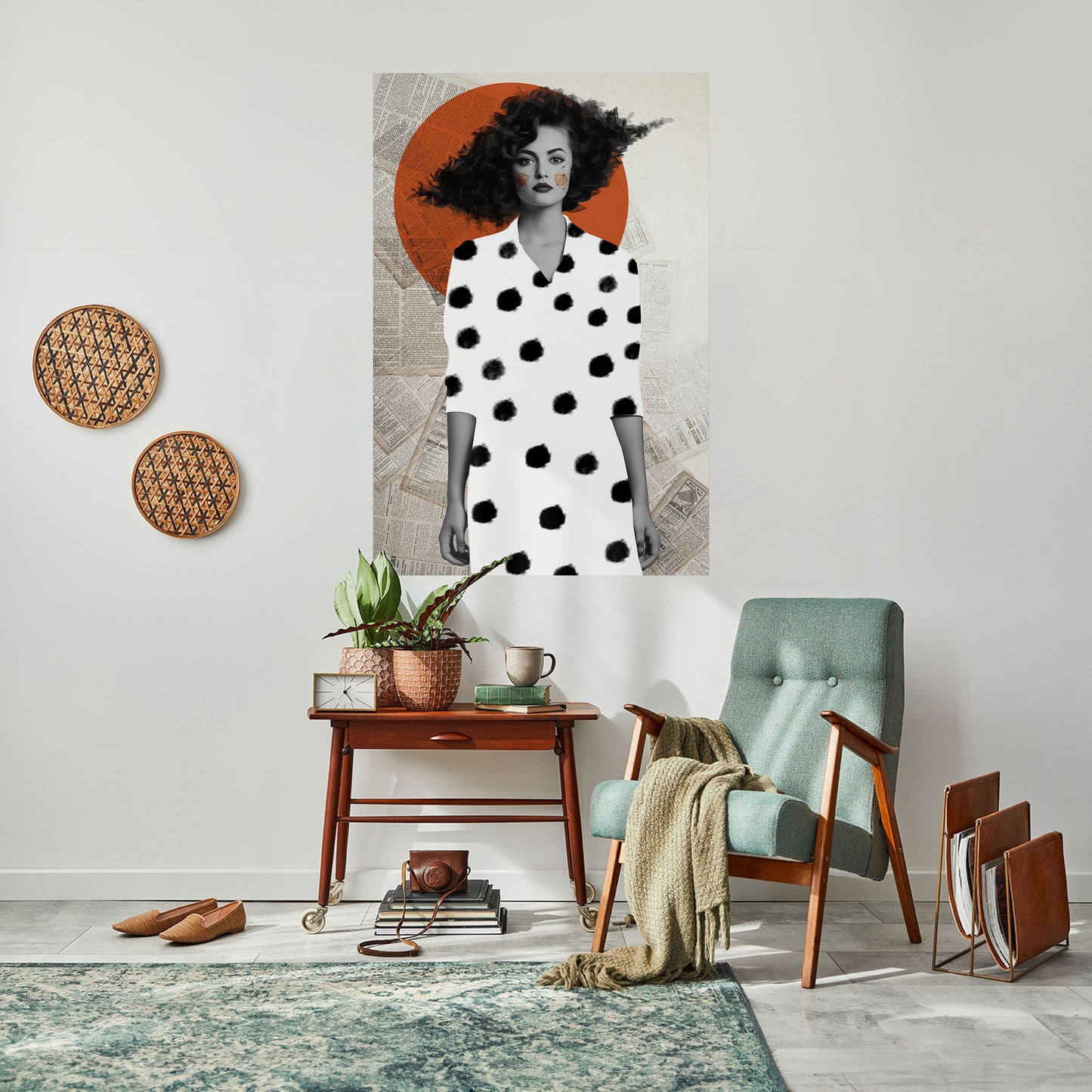 Poster verticale staccabile e attaccabile CLASSIC COOL DOTS