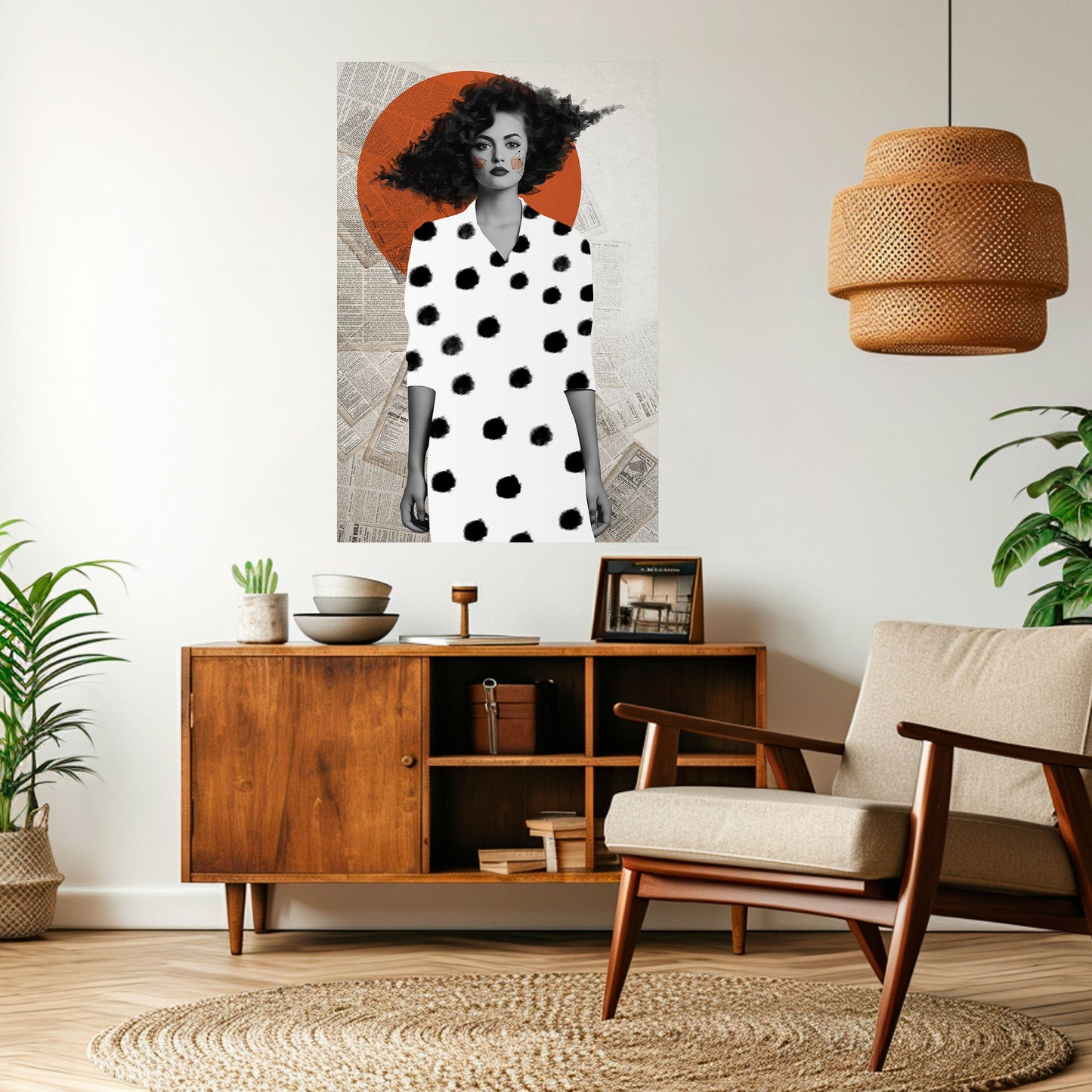 Poster verticale staccabile e attaccabile CLASSIC COOL DOTS