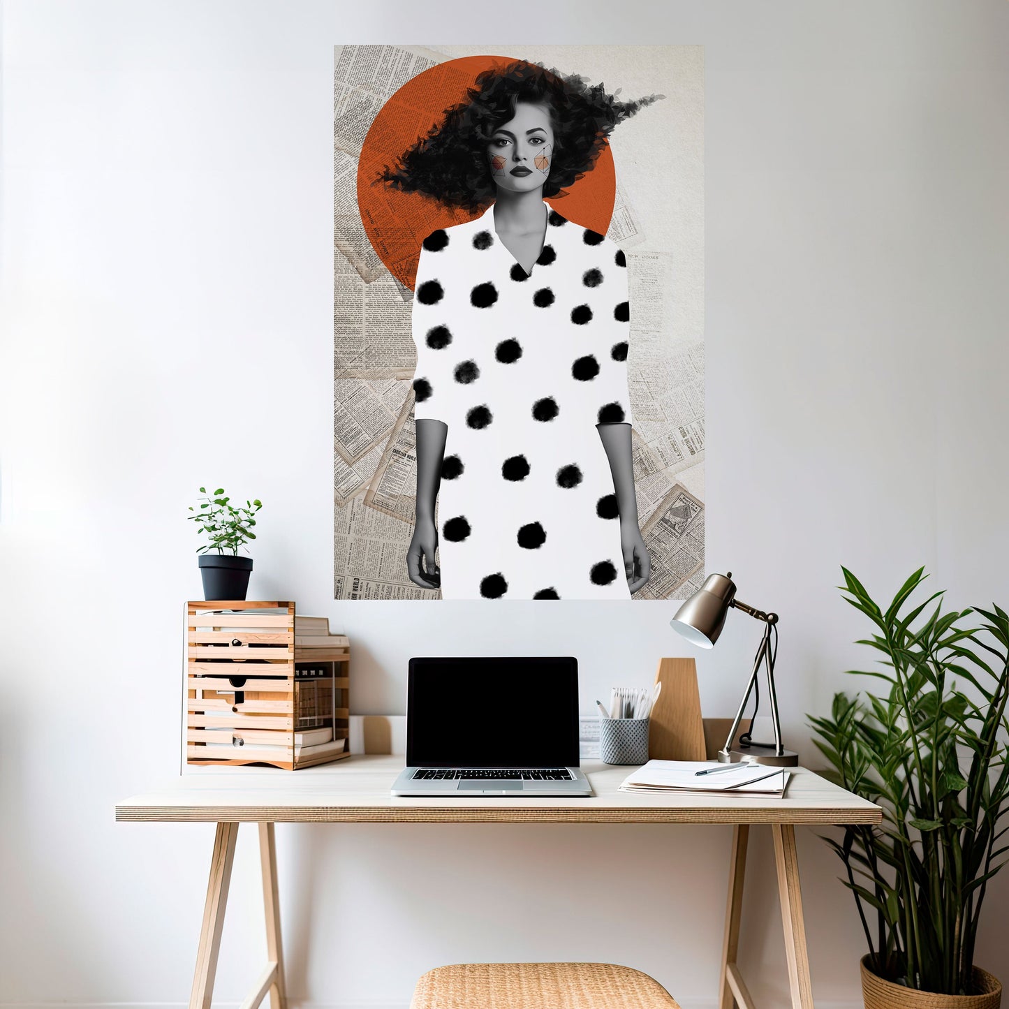 Poster verticale staccabile e attaccabile CLASSIC COOL DOTS