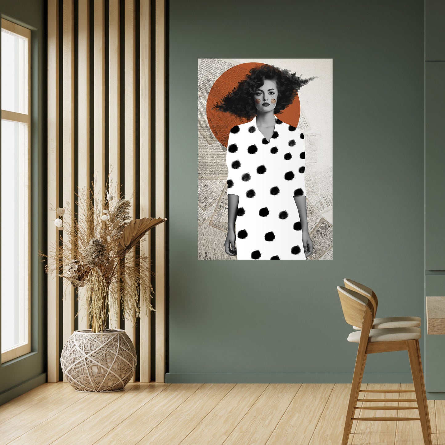 Poster verticale staccabile e attaccabile CLASSIC COOL DOTS