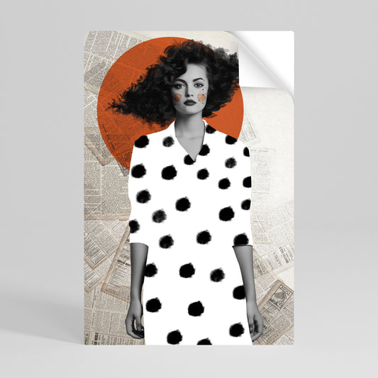 Poster verticale staccabile e attaccabile CLASSIC COOL DOTS