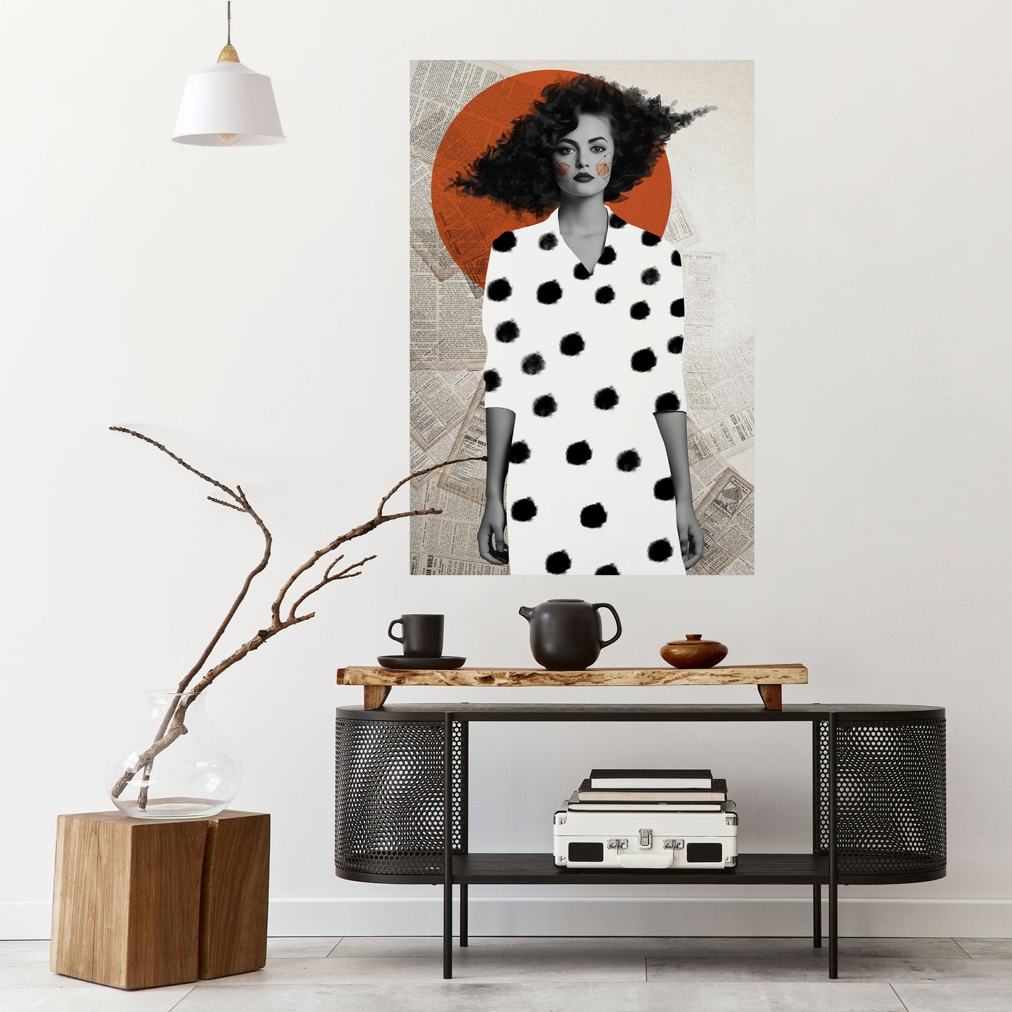 Poster verticale staccabile e attaccabile CLASSIC COOL DOTS