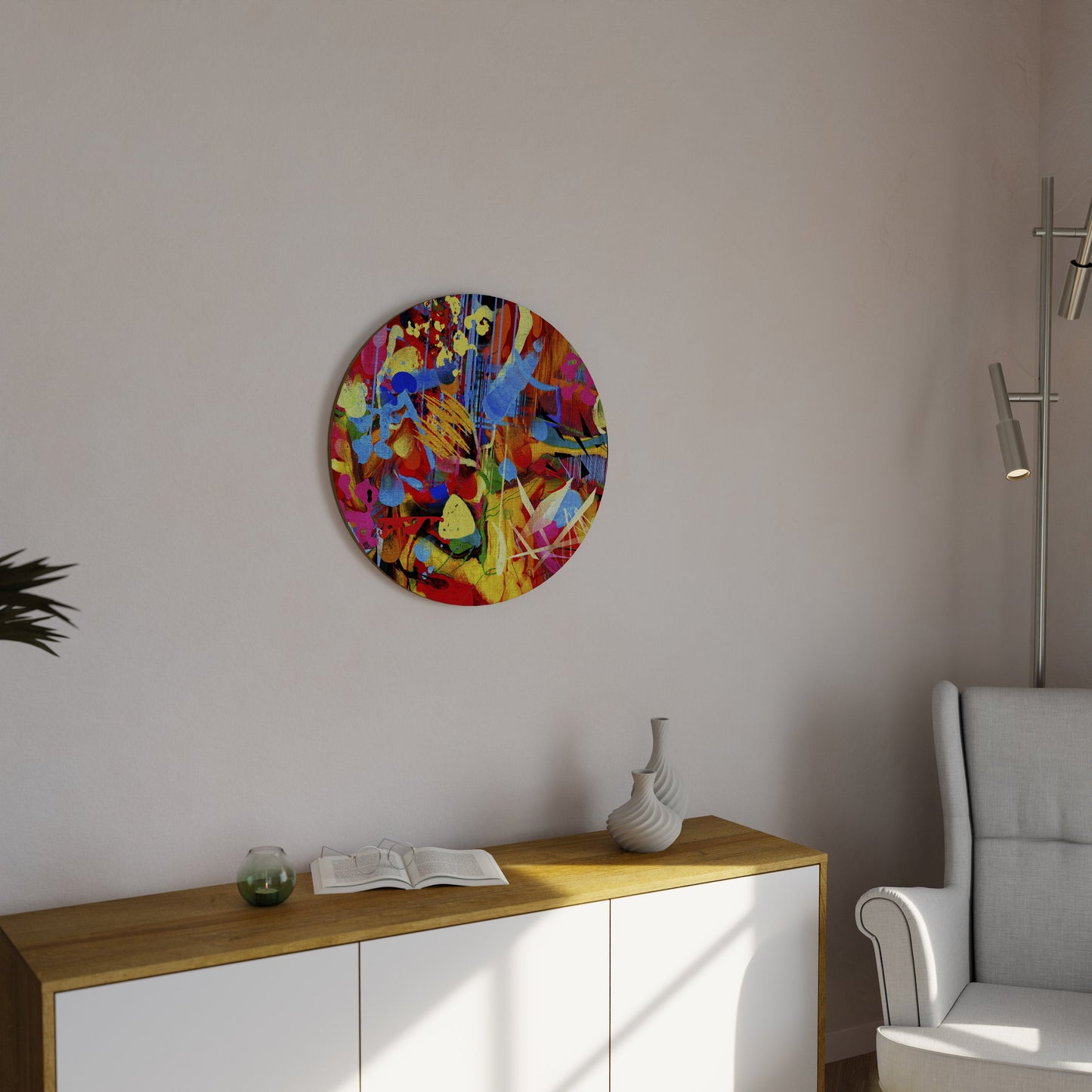 ABSTRACT RHAPSODY Round Wall Art