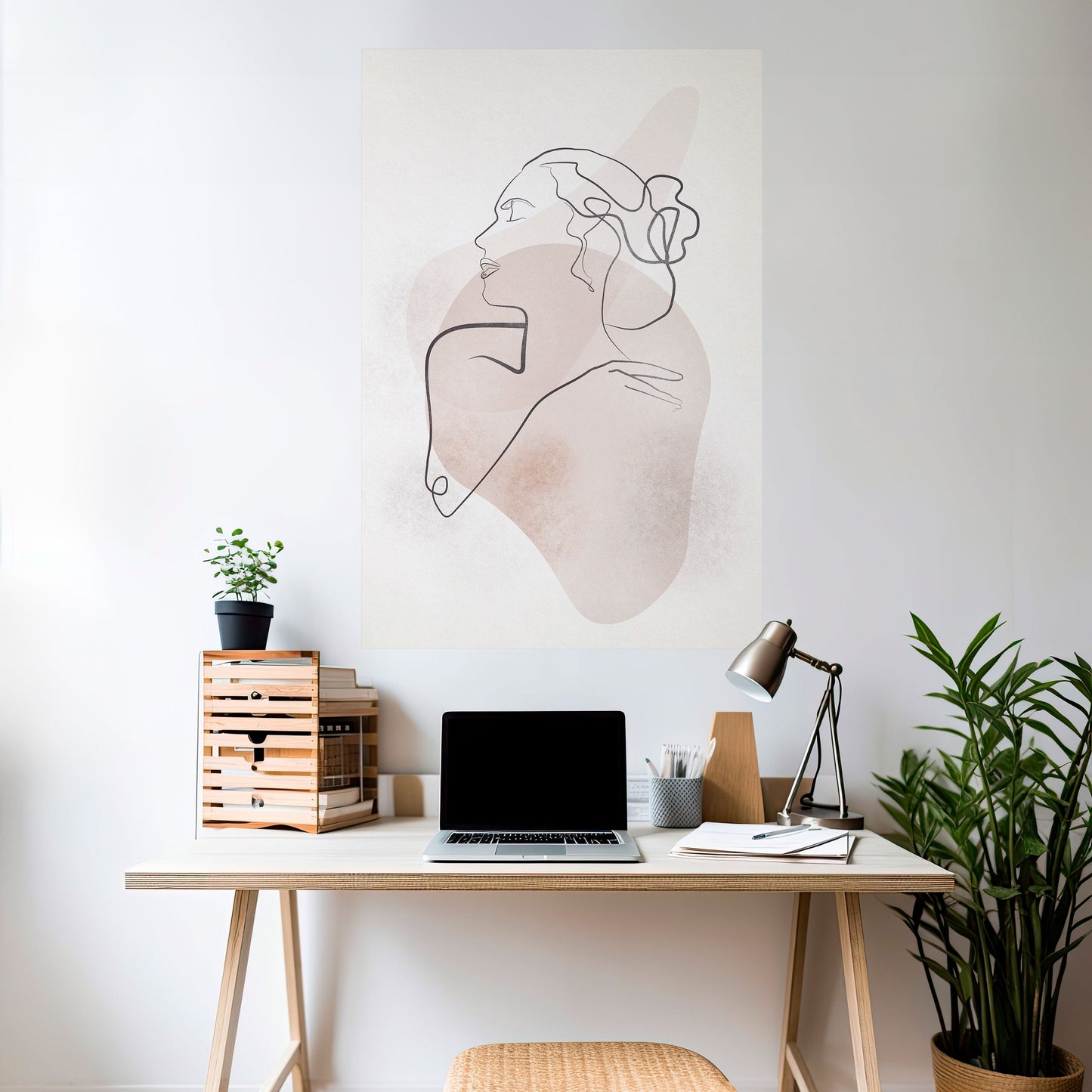 Poster verticale staccabile e attaccabile GRACEFUL LINES