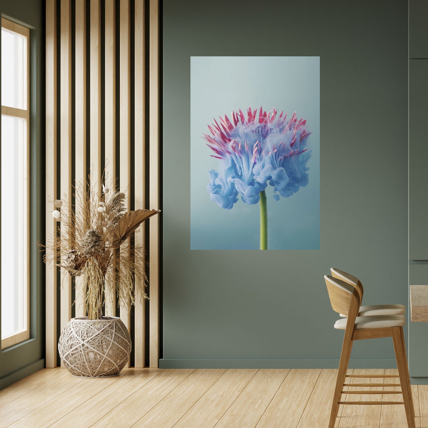 Poster verticale staccabile e attaccabile MISTY BLUE EXPLOSION