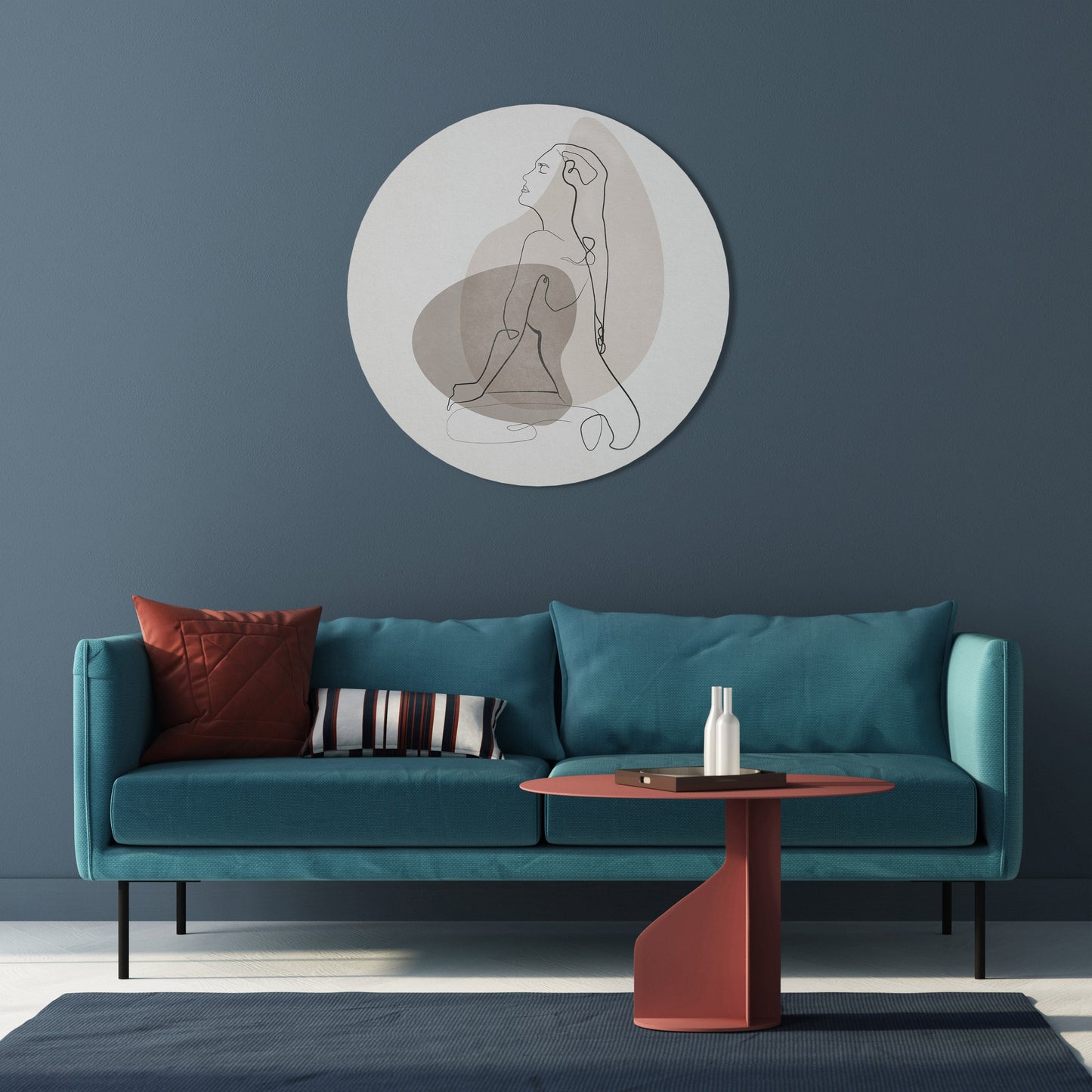 CONTORNI DI BELLEZZA Arte murale rotonda