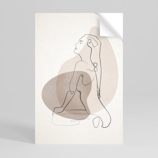 Poster verticale staccabile e attaccabile CONTORNI DI BELLEZZA