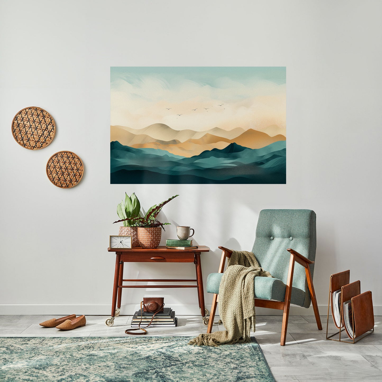 Poster orizzontale staccabile e attaccabile MOUNTAIN MELODY