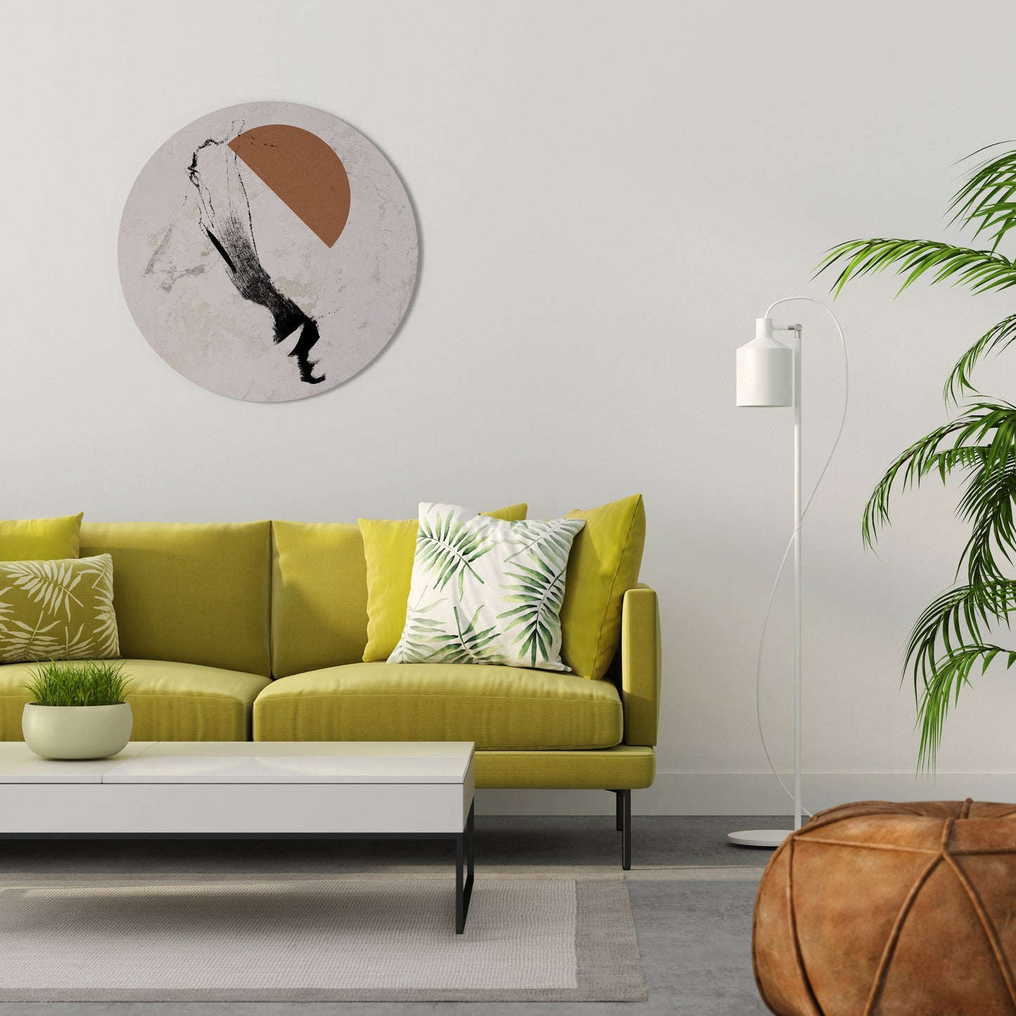 SHADOWS OF IMAGINATION Round Wall Art