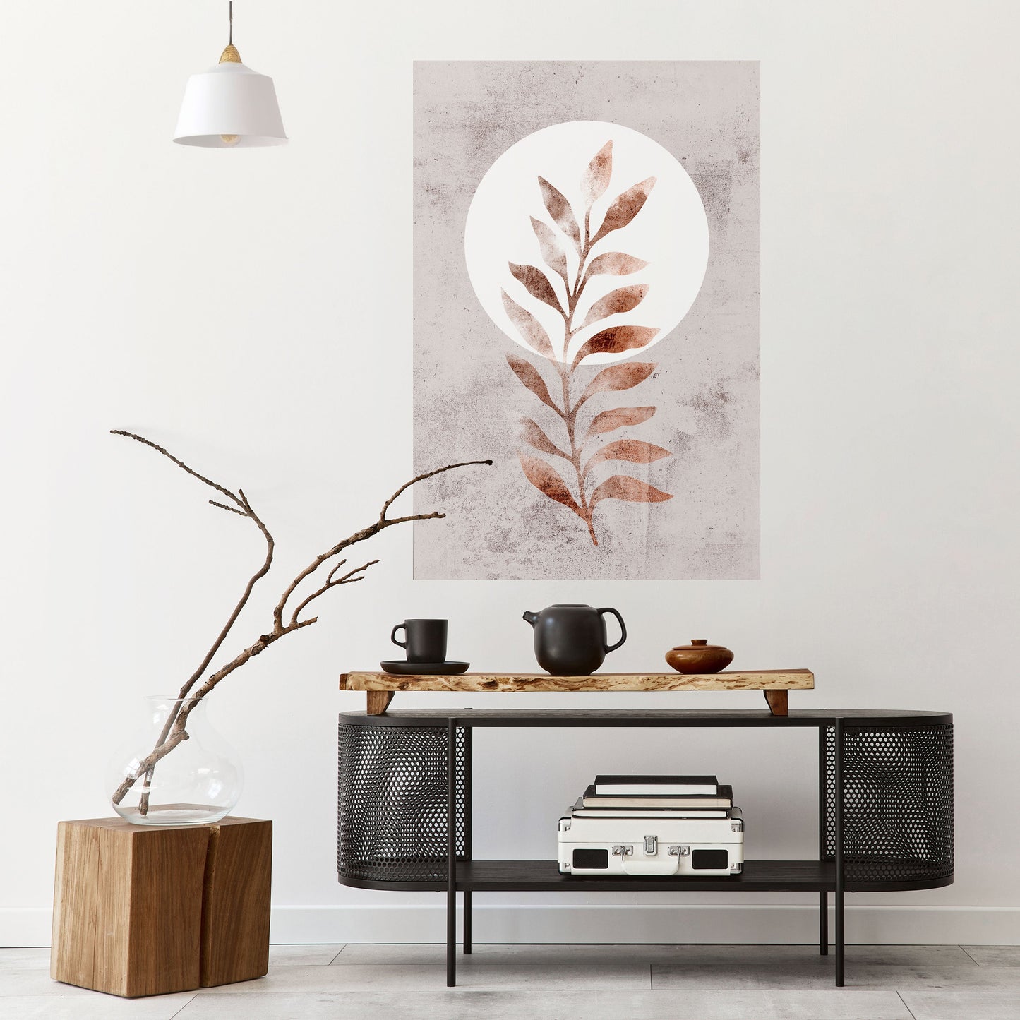 LEAF RADIANCE Poster verticale staccabile e attaccabile