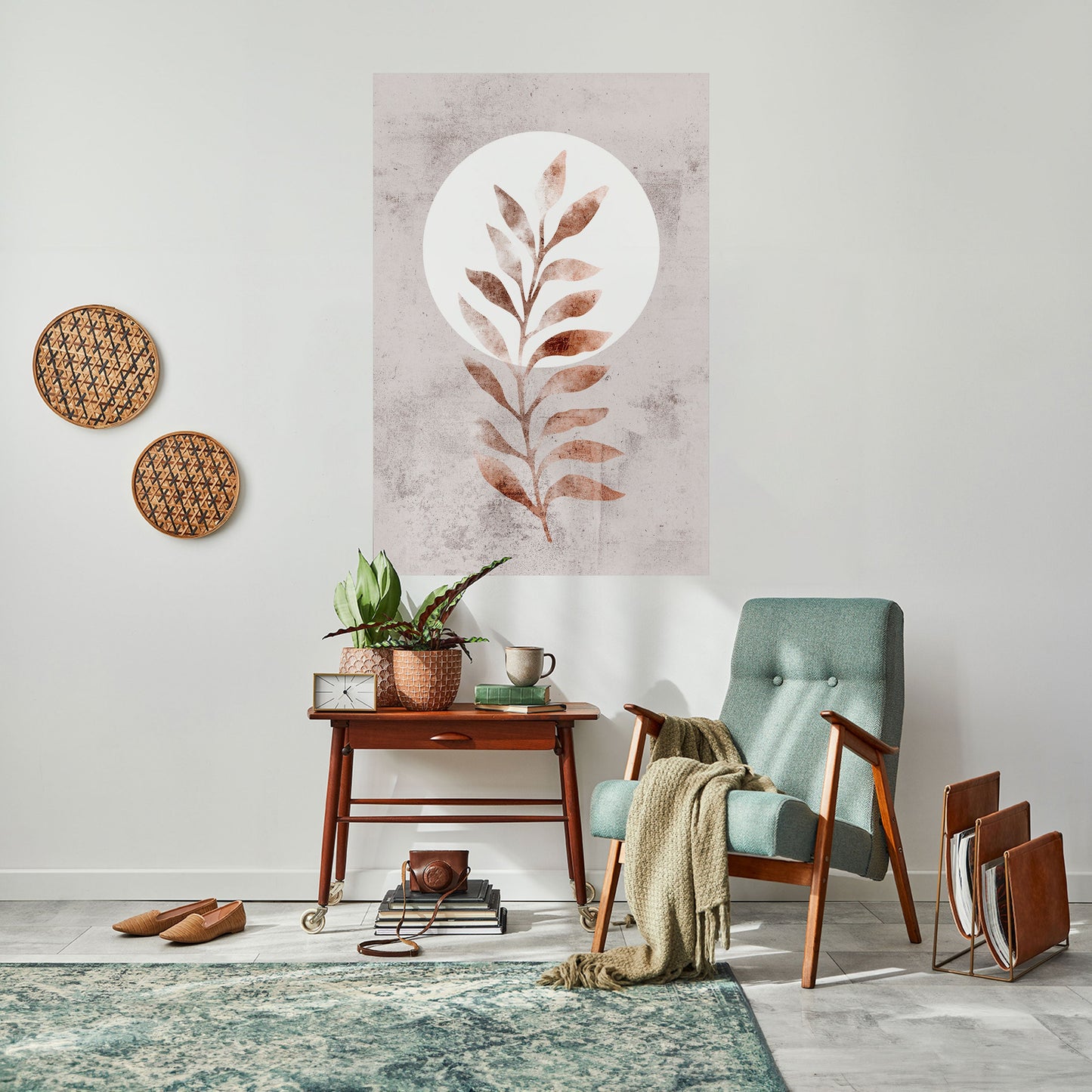LEAF RADIANCE Poster verticale staccabile e attaccabile