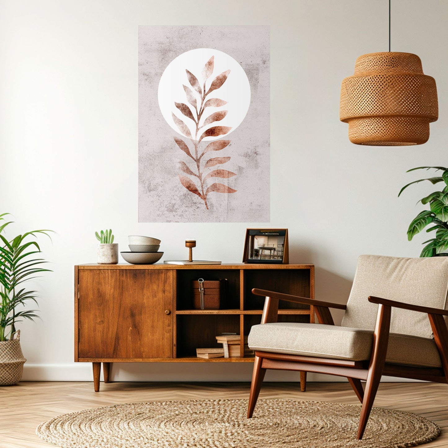 LEAF RADIANCE Poster verticale staccabile e attaccabile