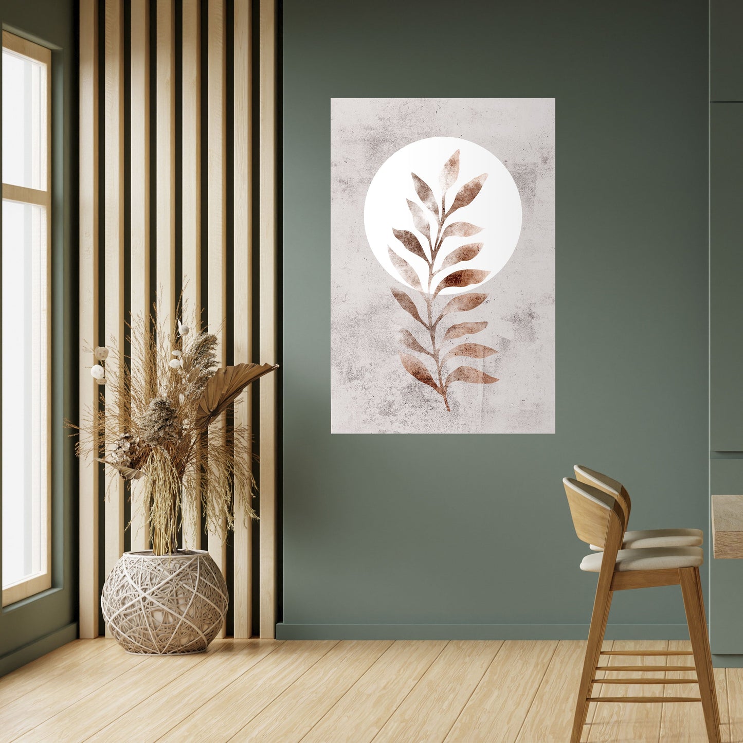 LEAF RADIANCE Poster verticale staccabile e attaccabile