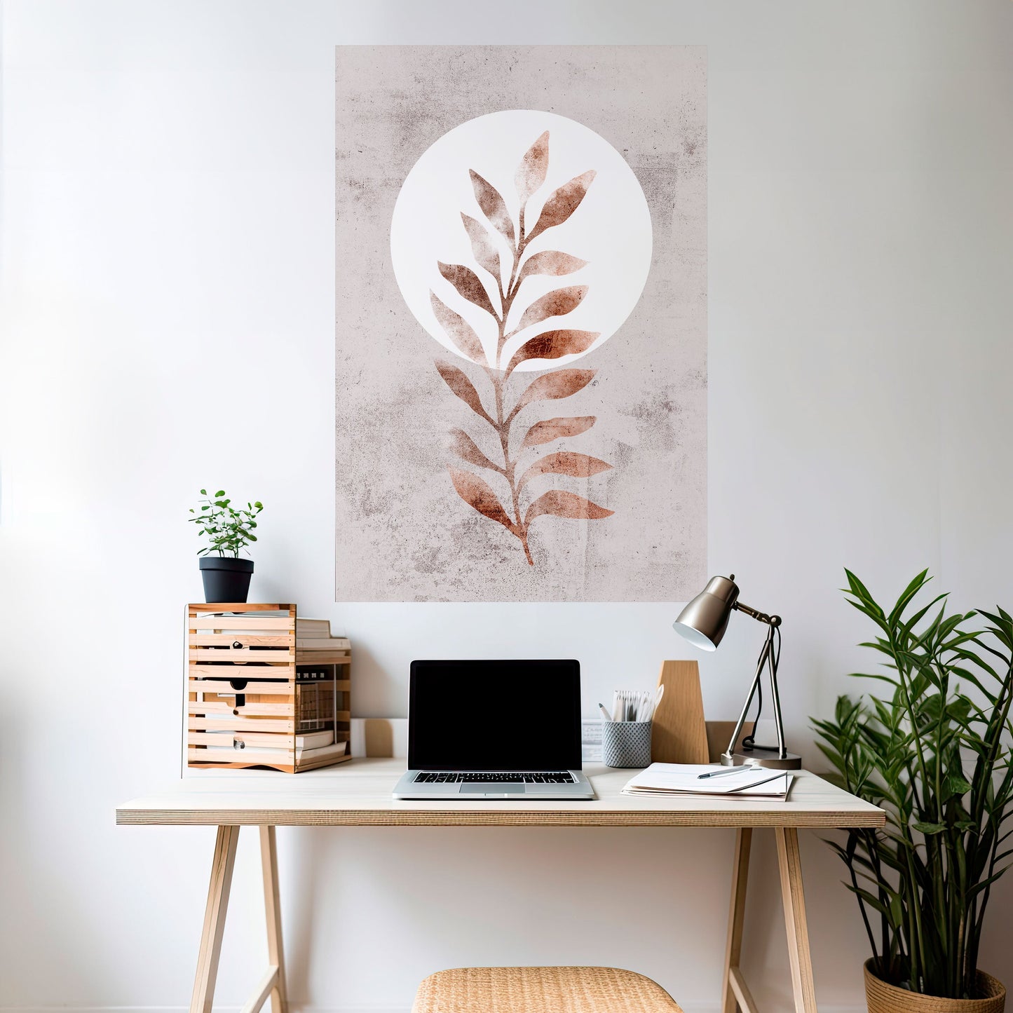 LEAF RADIANCE Poster verticale staccabile e attaccabile