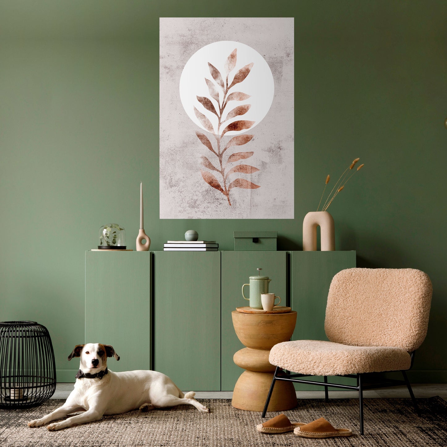 LEAF RADIANCE Poster verticale staccabile e attaccabile