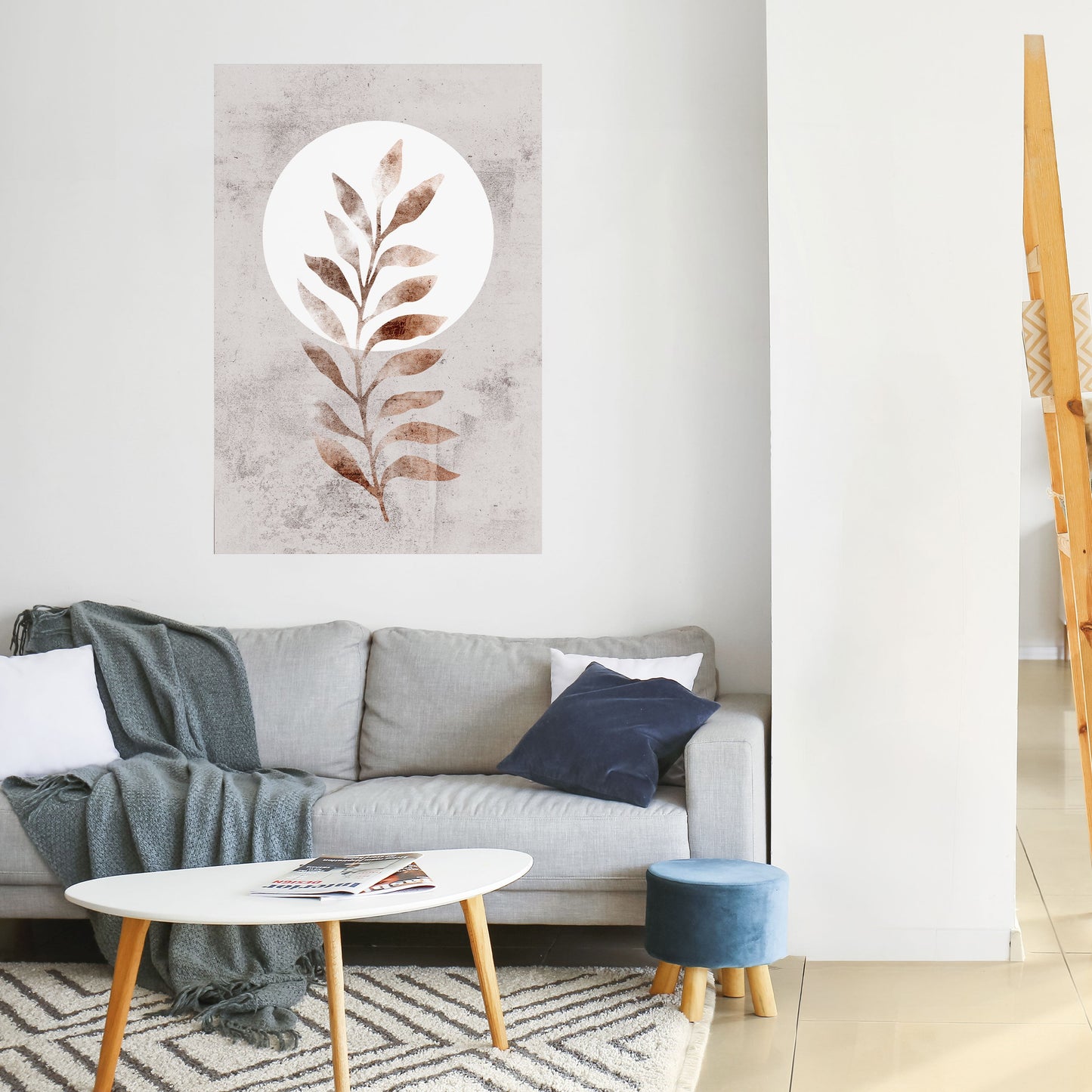 LEAF RADIANCE Poster verticale staccabile e attaccabile
