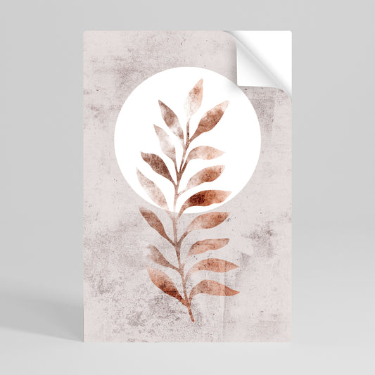 LEAF RADIANCE Poster verticale staccabile e attaccabile
