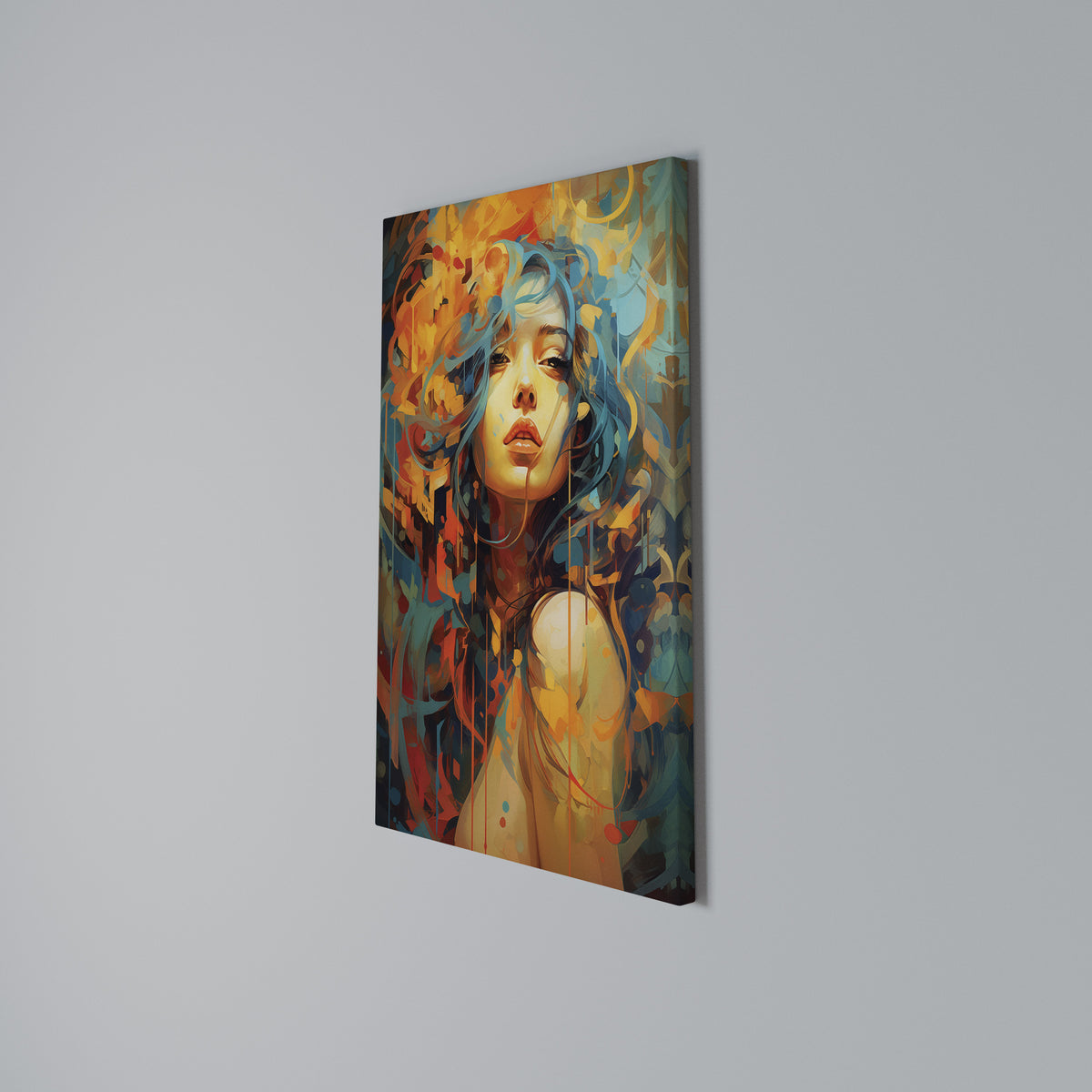 RAINBOW MUSE Stampa su tela verticale