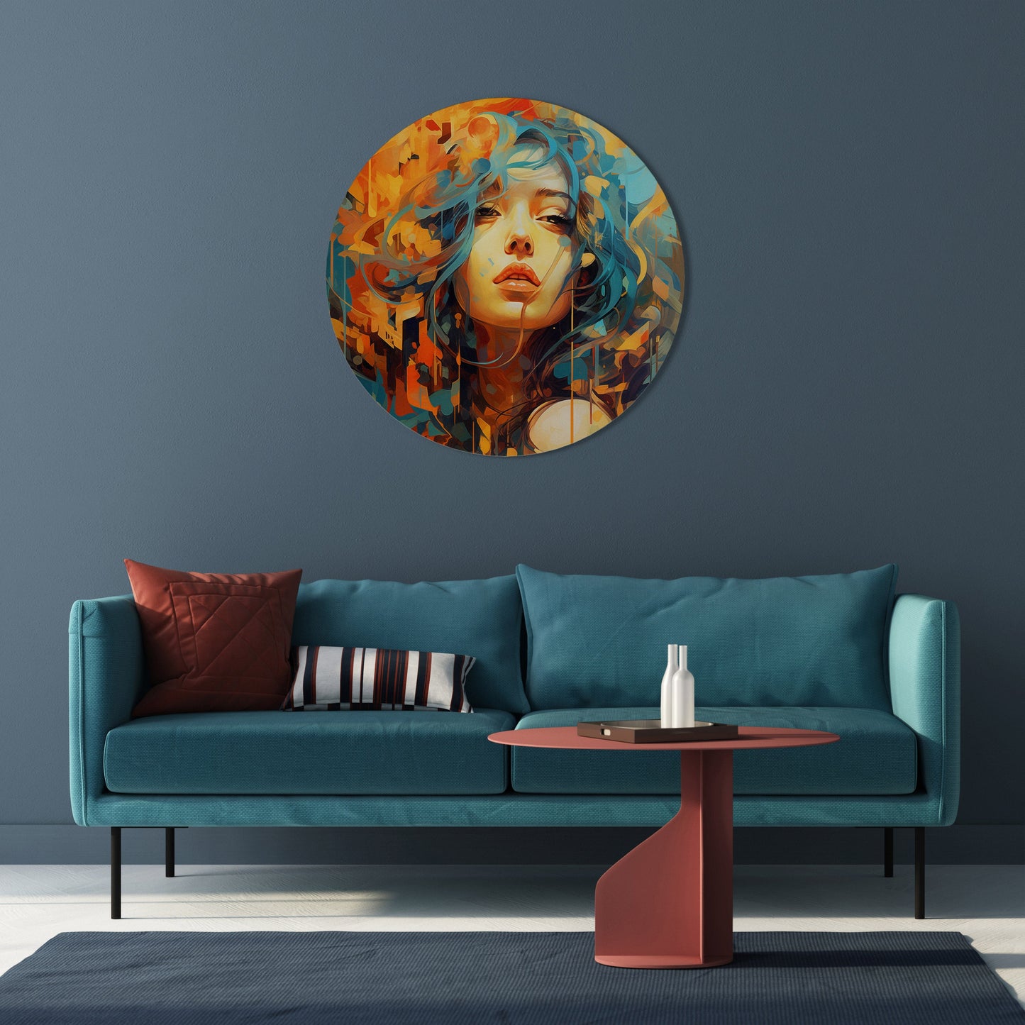 RAINBOW MUSE Round Wall Art