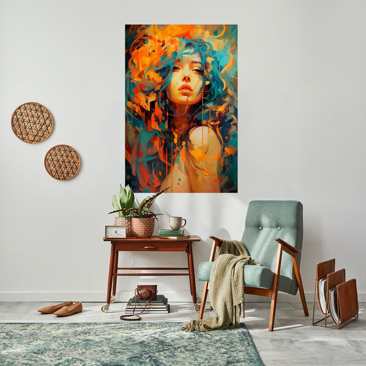 Poster verticale staccabile e attaccabile RAINBOW MUSE