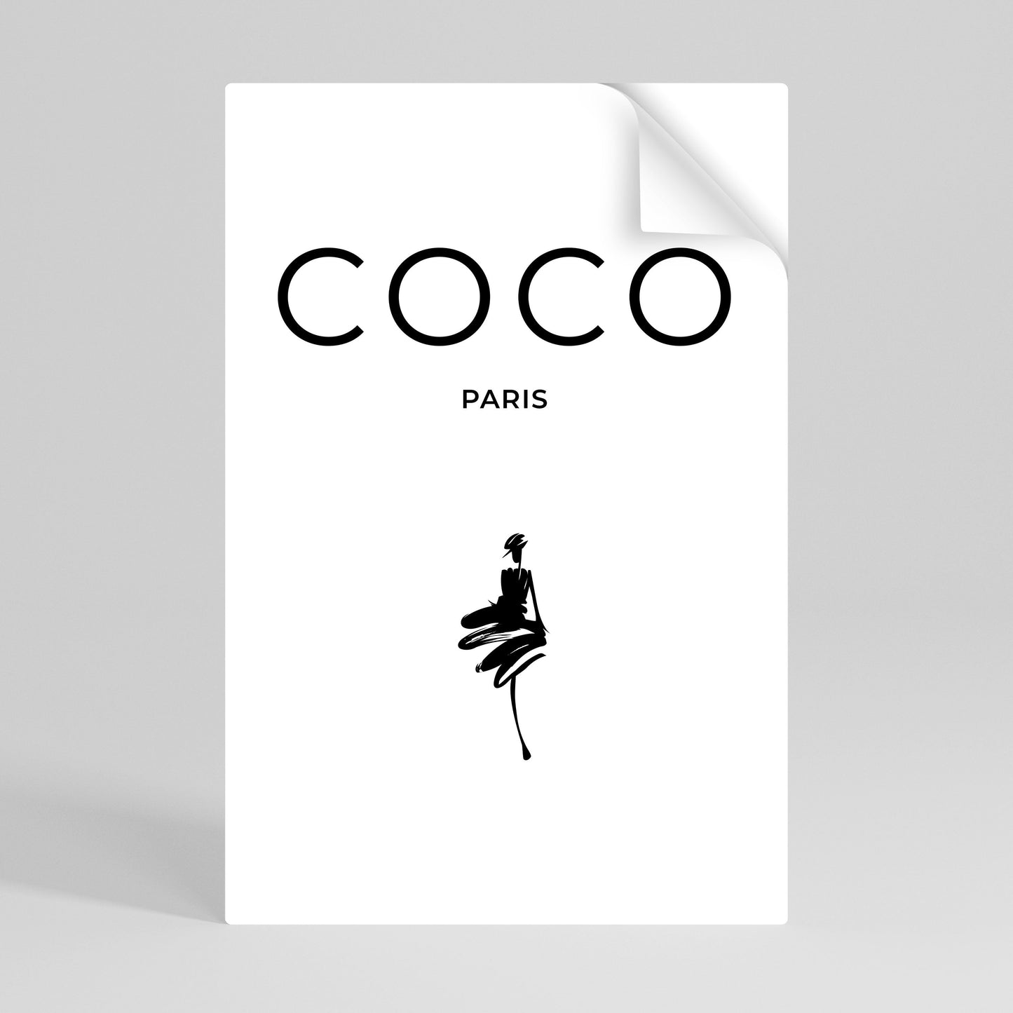 COCO CHANEL - ELEGANZA SENZA TEMPO Poster verticale staccabile e attaccabile