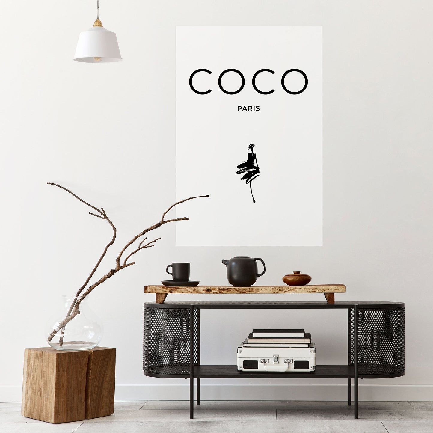 COCO CHANEL - ELEGANZA SENZA TEMPO Poster verticale staccabile e attaccabile