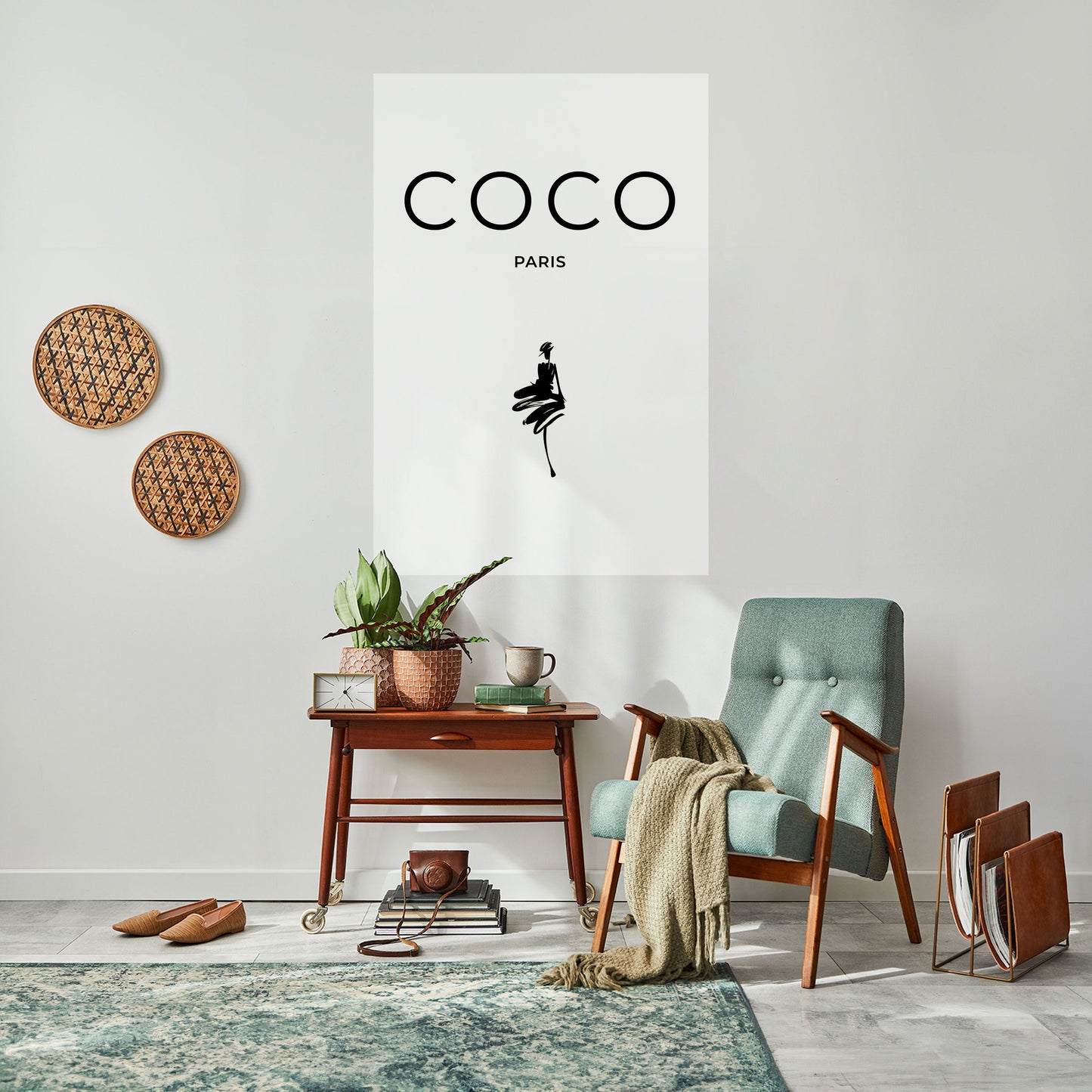 COCO CHANEL - ELEGANZA SENZA TEMPO Poster verticale staccabile e attaccabile