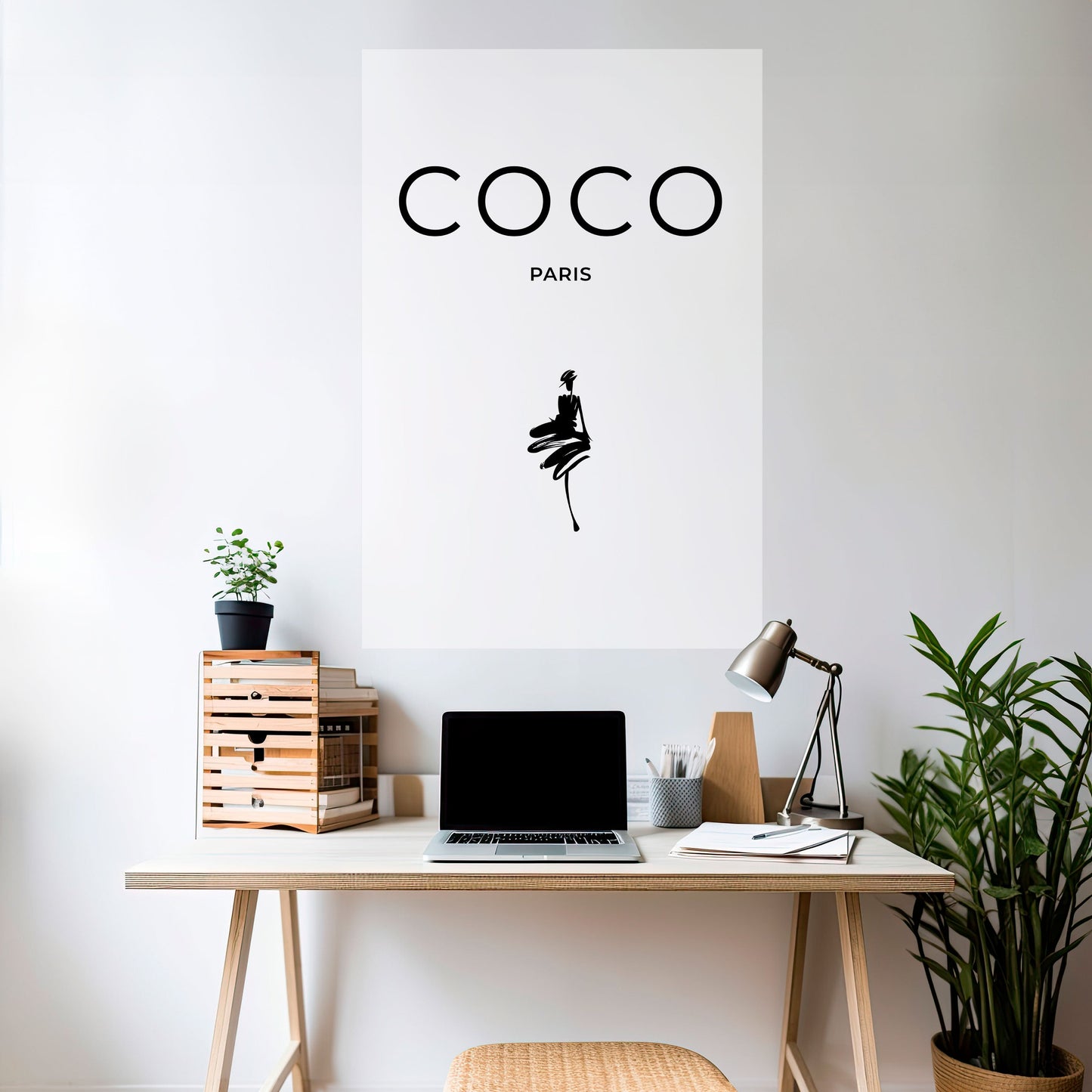 COCO CHANEL - ELEGANZA SENZA TEMPO Poster verticale staccabile e attaccabile