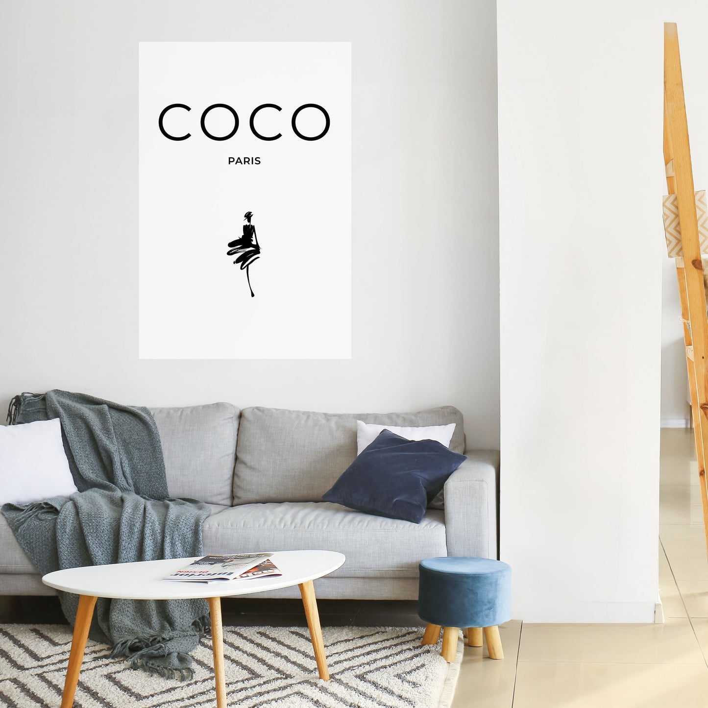 COCO CHANEL - ELEGANZA SENZA TEMPO Poster verticale staccabile e attaccabile