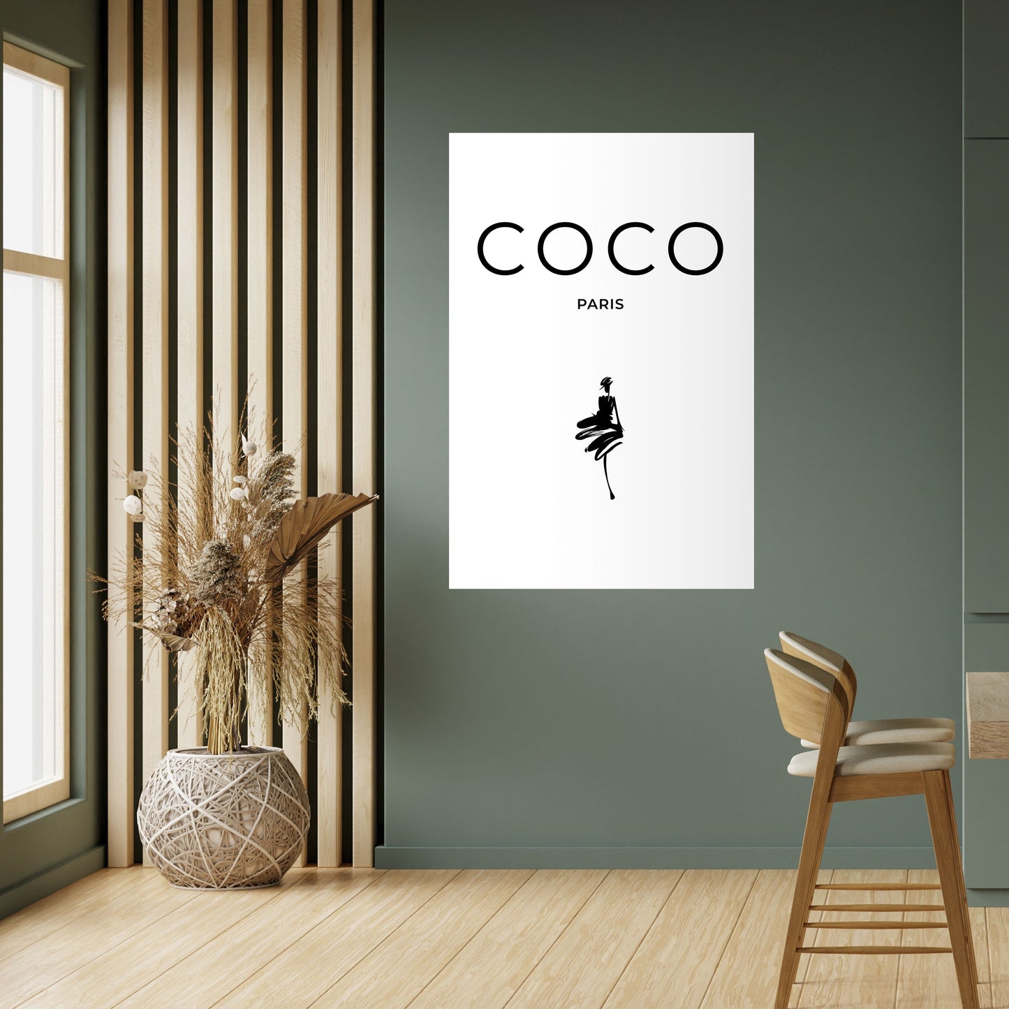 COCO CHANEL - ELEGANZA SENZA TEMPO Poster verticale staccabile e attaccabile