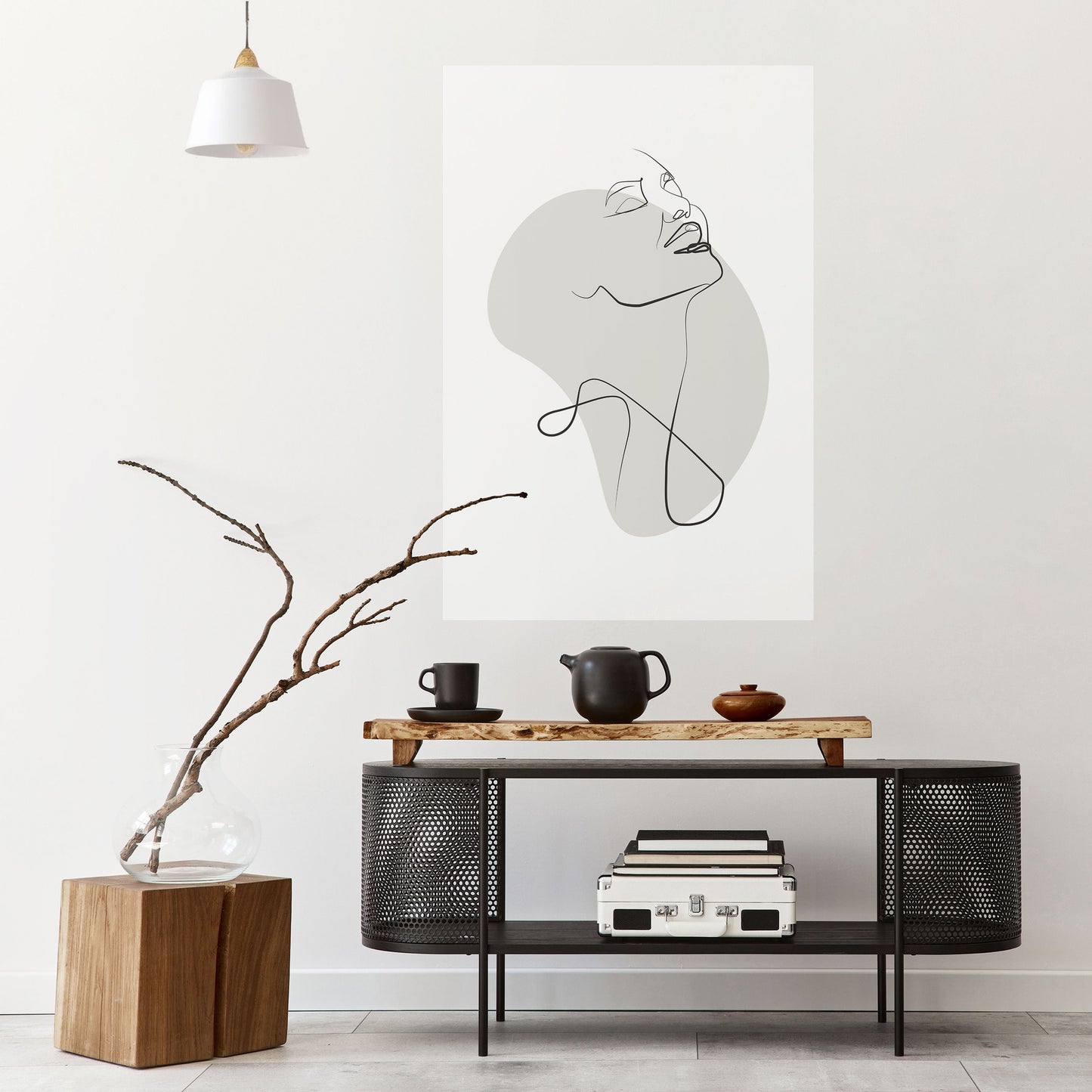 SOTTILE SEMPLICITÀ Poster verticale staccabile e attaccabile