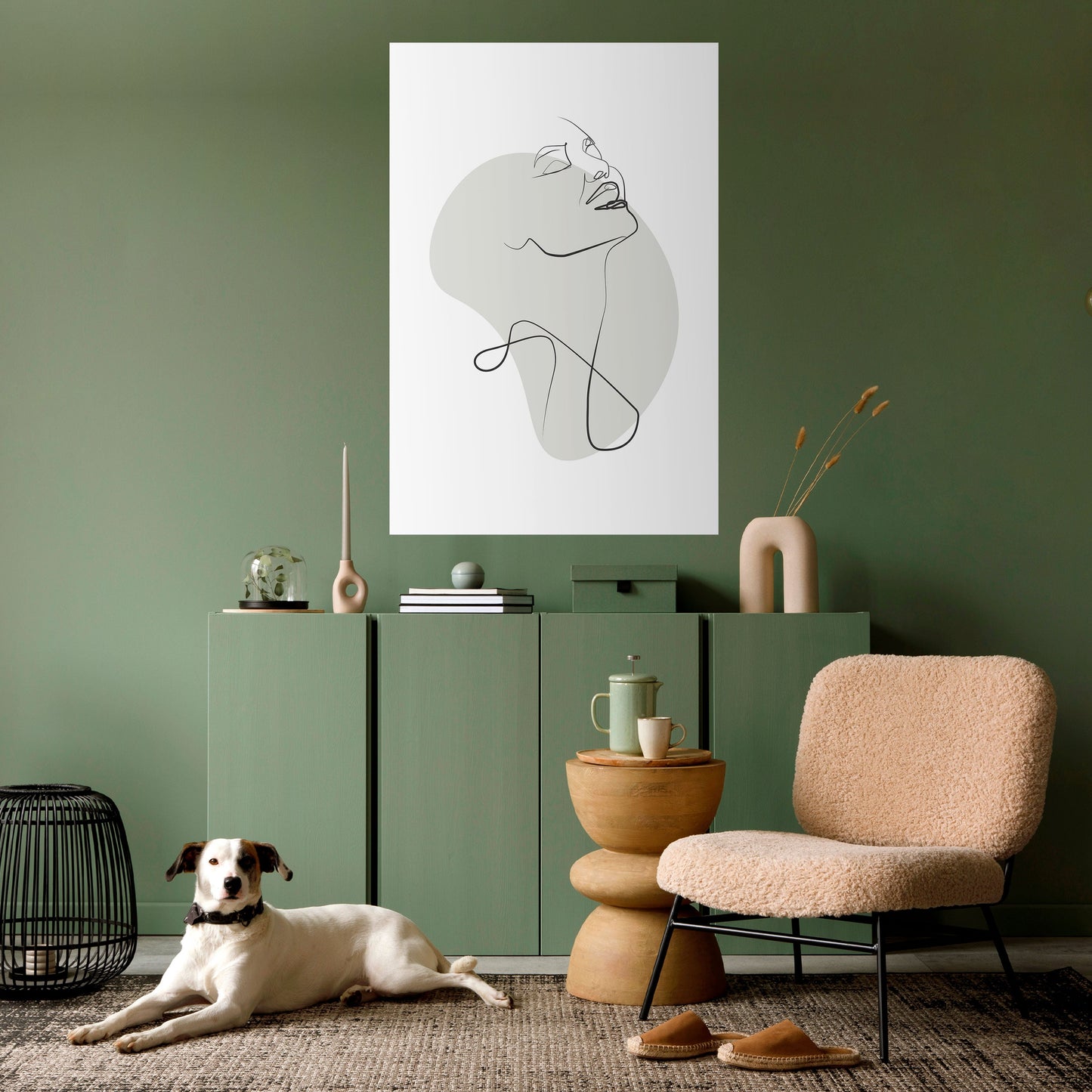 SOTTILE SEMPLICITÀ Poster verticale staccabile e attaccabile