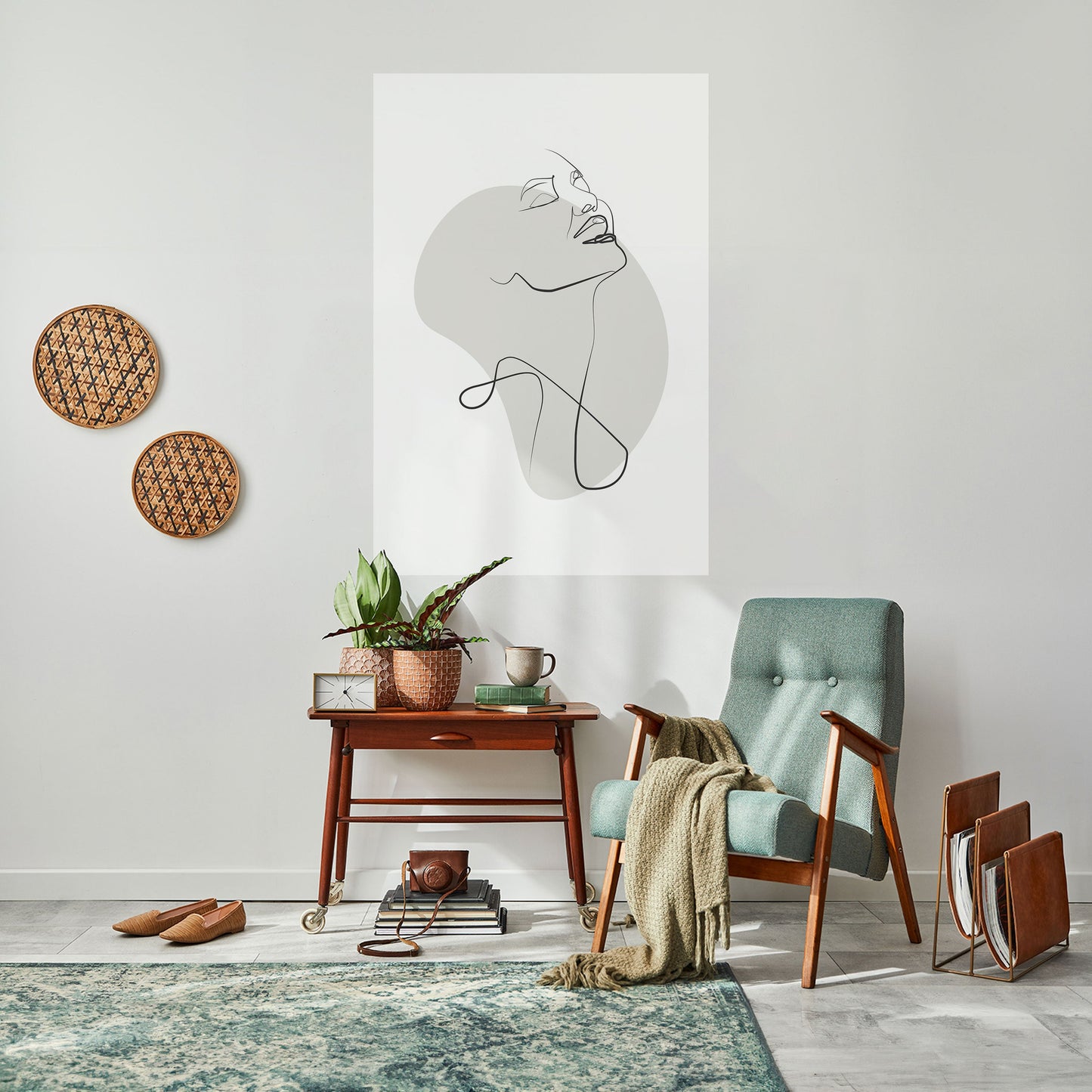 SOTTILE SEMPLICITÀ Poster verticale staccabile e attaccabile