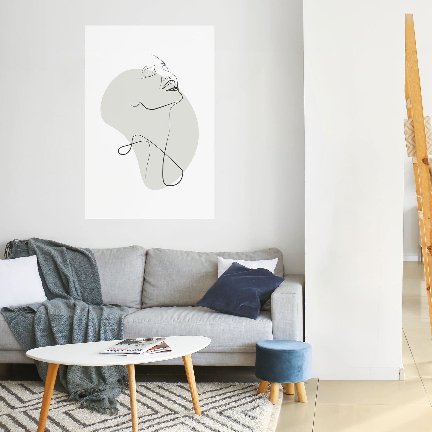 SOTTILE SEMPLICITÀ Poster verticale staccabile e attaccabile