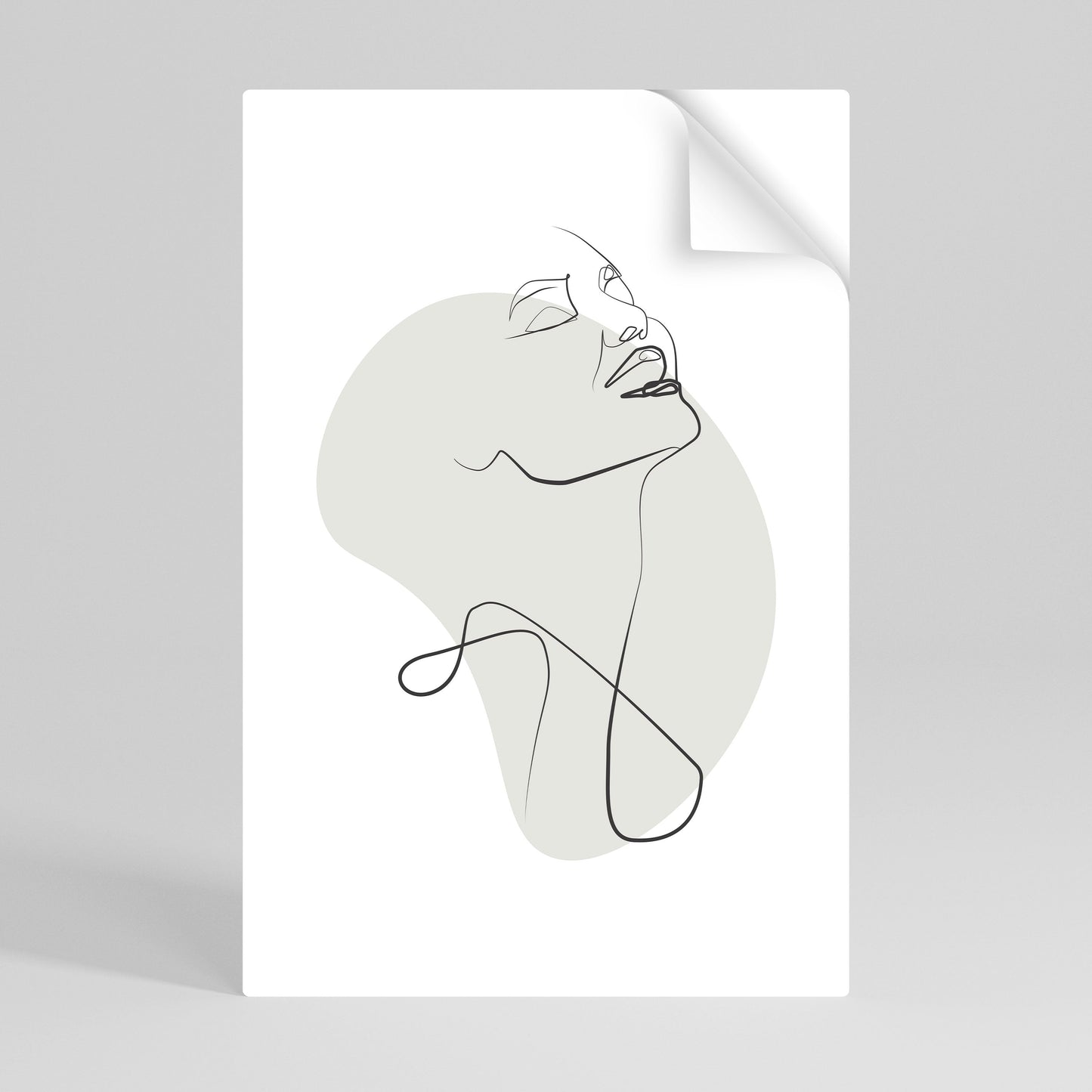 SOTTILE SEMPLICITÀ Poster verticale staccabile e attaccabile