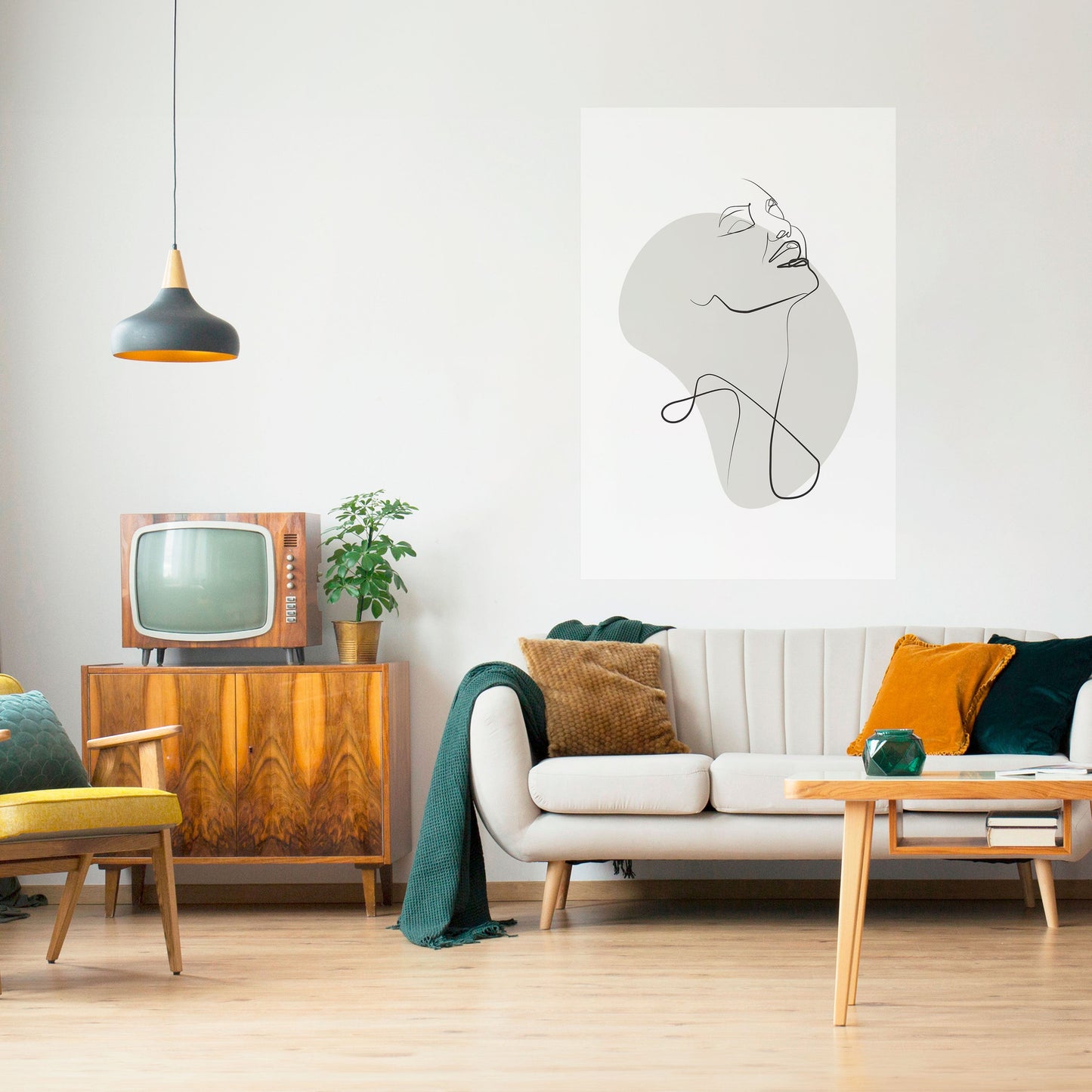 SOTTILE SEMPLICITÀ Poster verticale staccabile e attaccabile