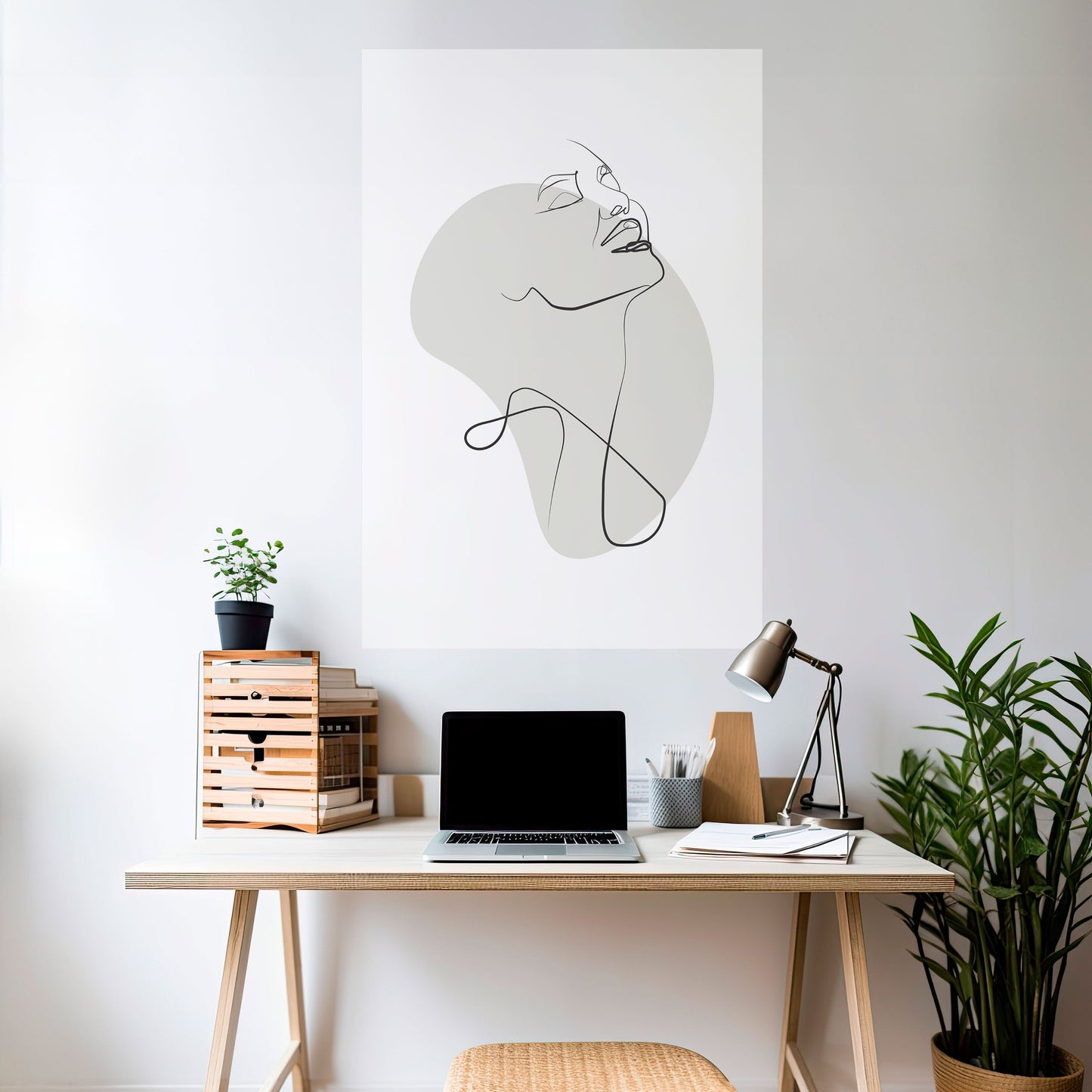 SOTTILE SEMPLICITÀ Poster verticale staccabile e attaccabile